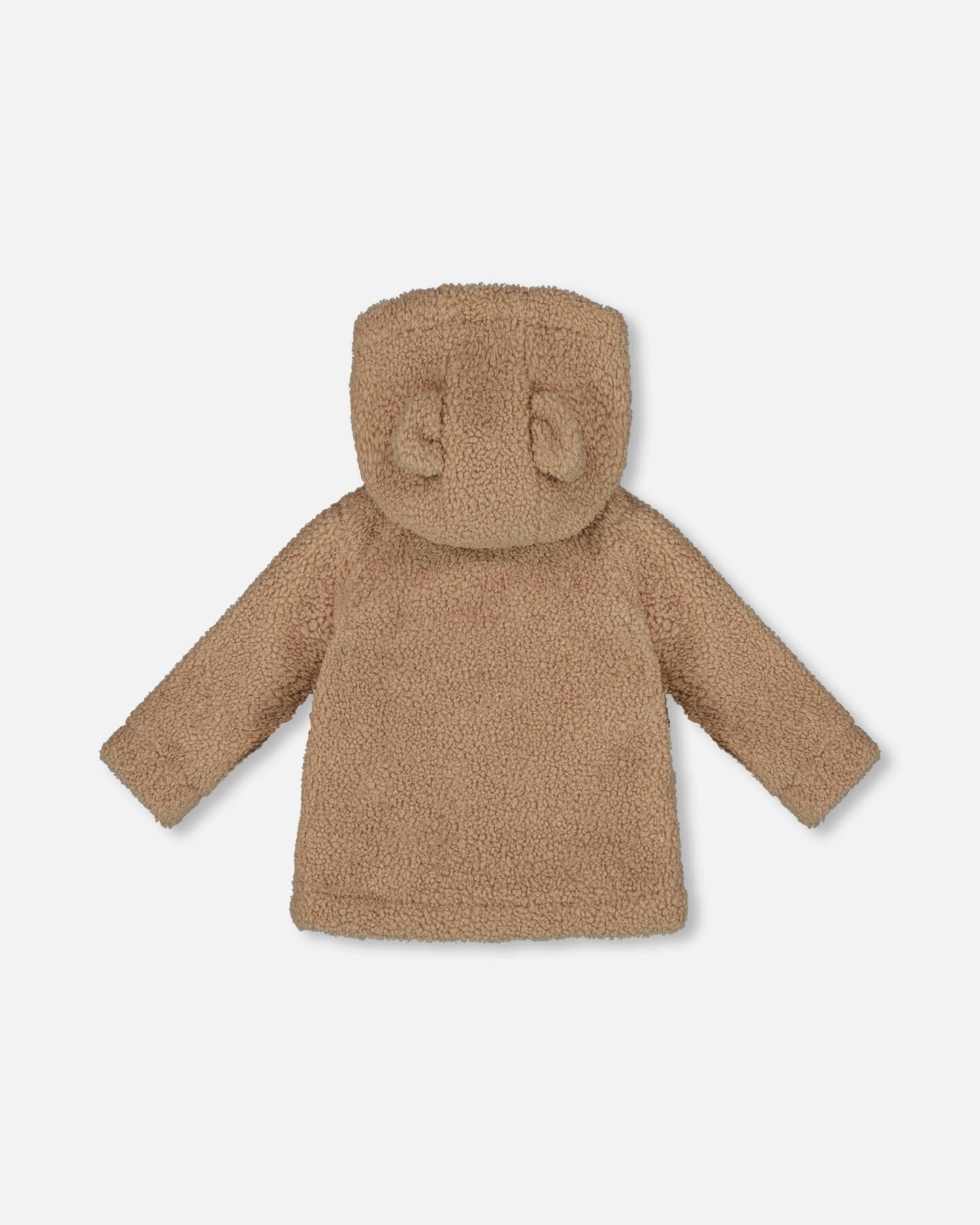 Sherpa Bear Hooded Zip Jacket Brown - Deux par Deux