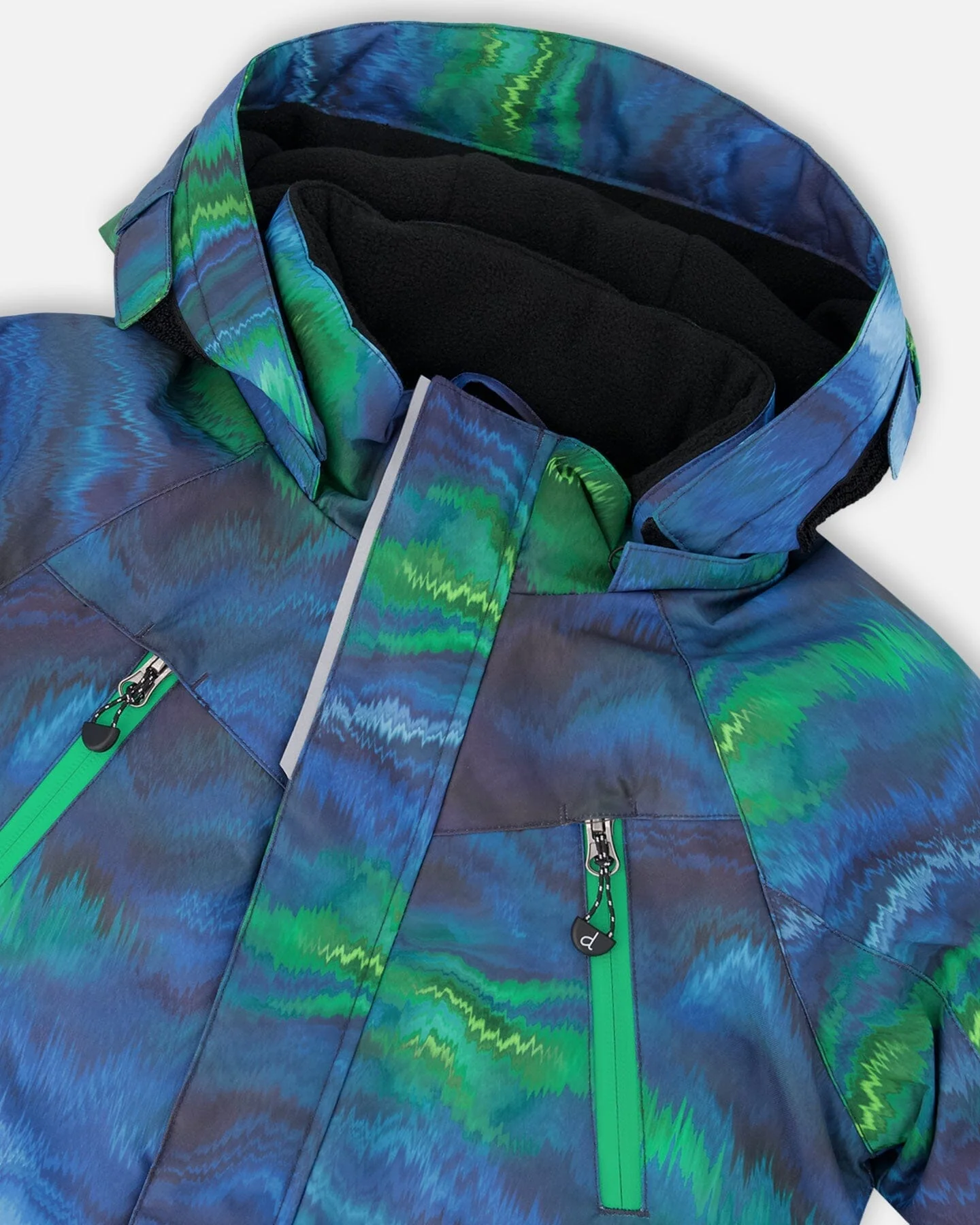 Two-Piece Play Snowsuit With Printed Jacket Black - Deux par Deux