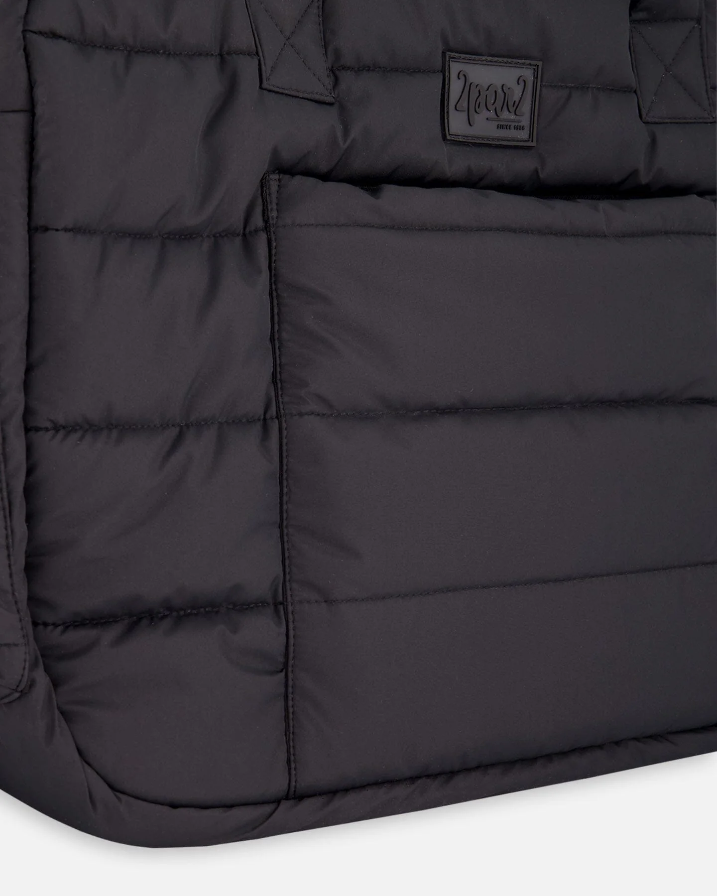 Diaper Bag With Included Changing Mat Black - Deux par Deux