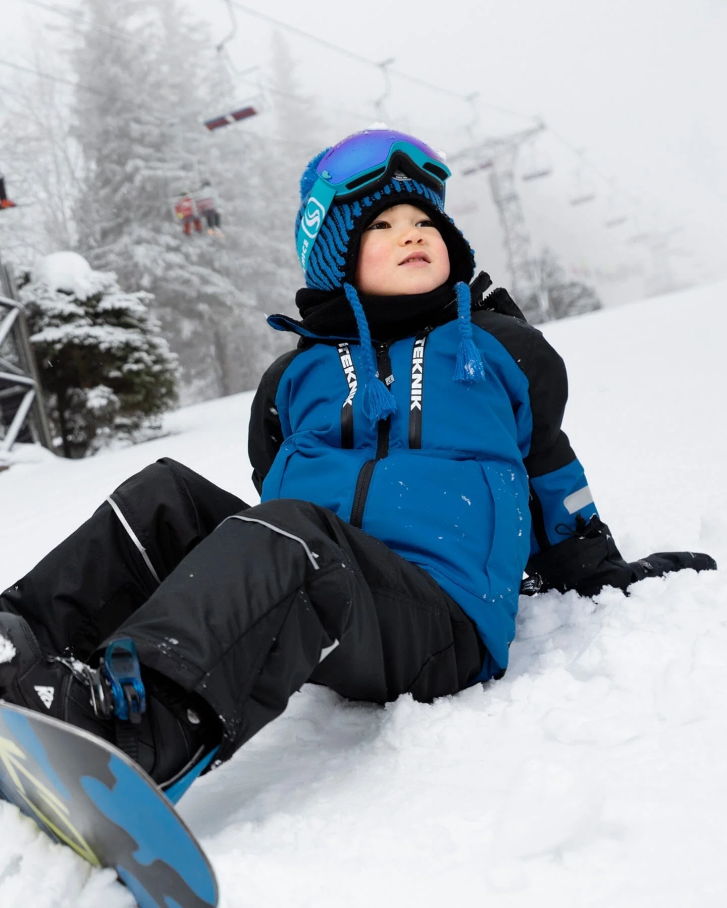 Two-Piece Teknik Snowsuit Royal Blue - Deux par Deux