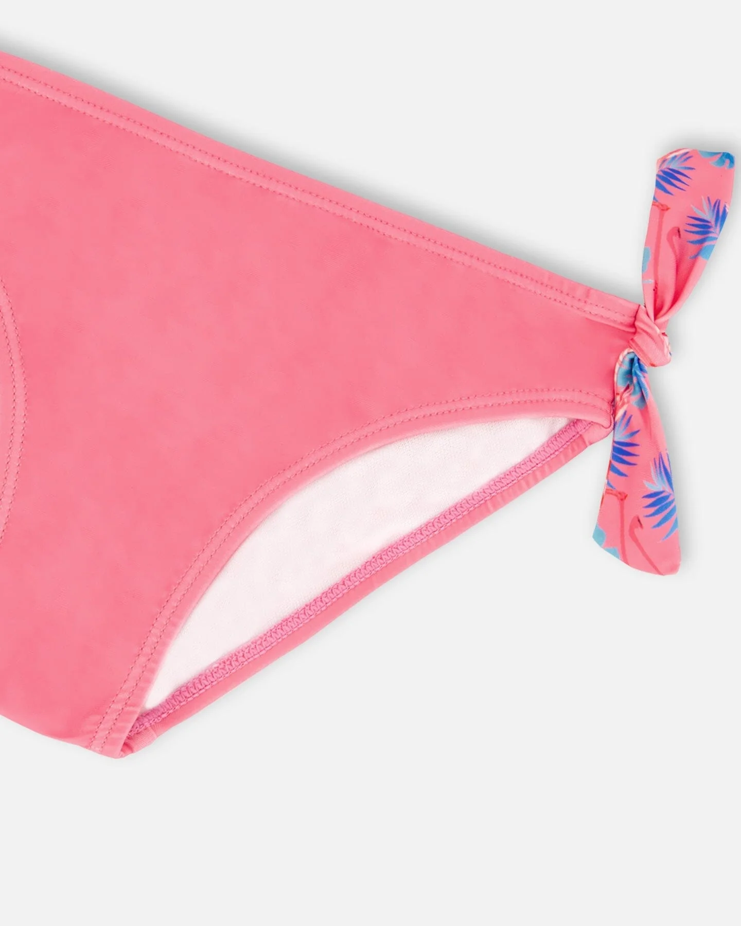 Printed Two-Piece Swimsuit Candy Pink And Pink Flamingo - Deux par Deux