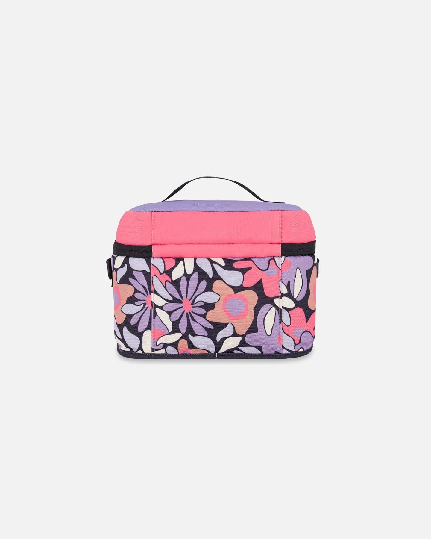 Lunch Box Black Retro Flower Print - Deux par Deux