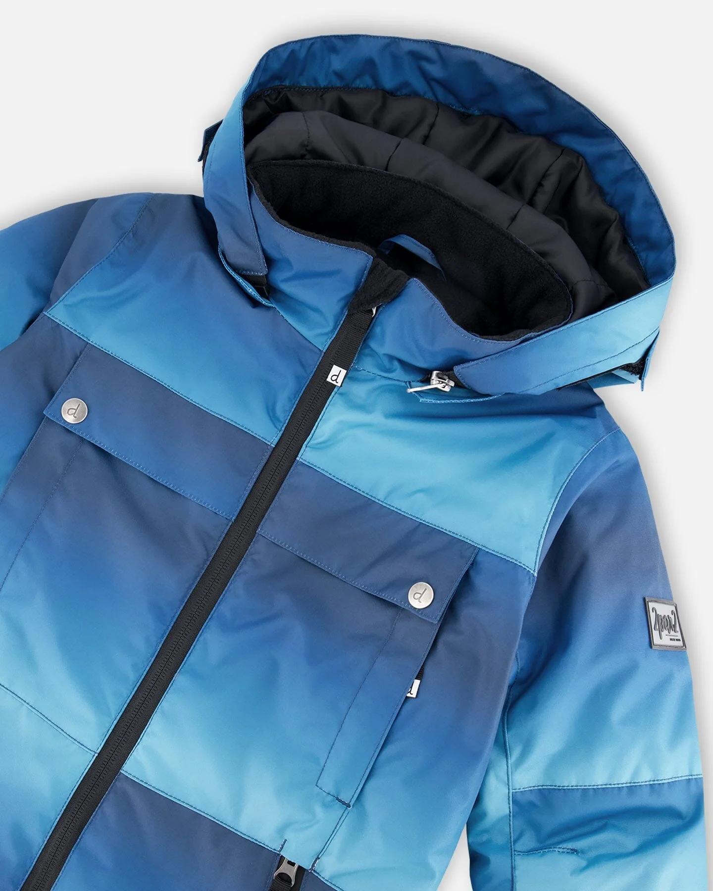 Two-Piece Teknik Snowsuit Teal Gradient - Deux par Deux