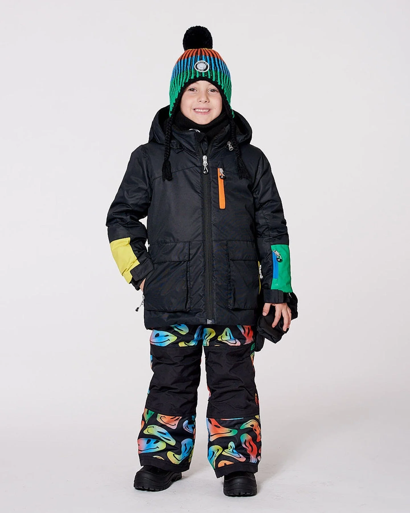 Two-Piece Play Snowsuit Smiley Face - Deux par Deux