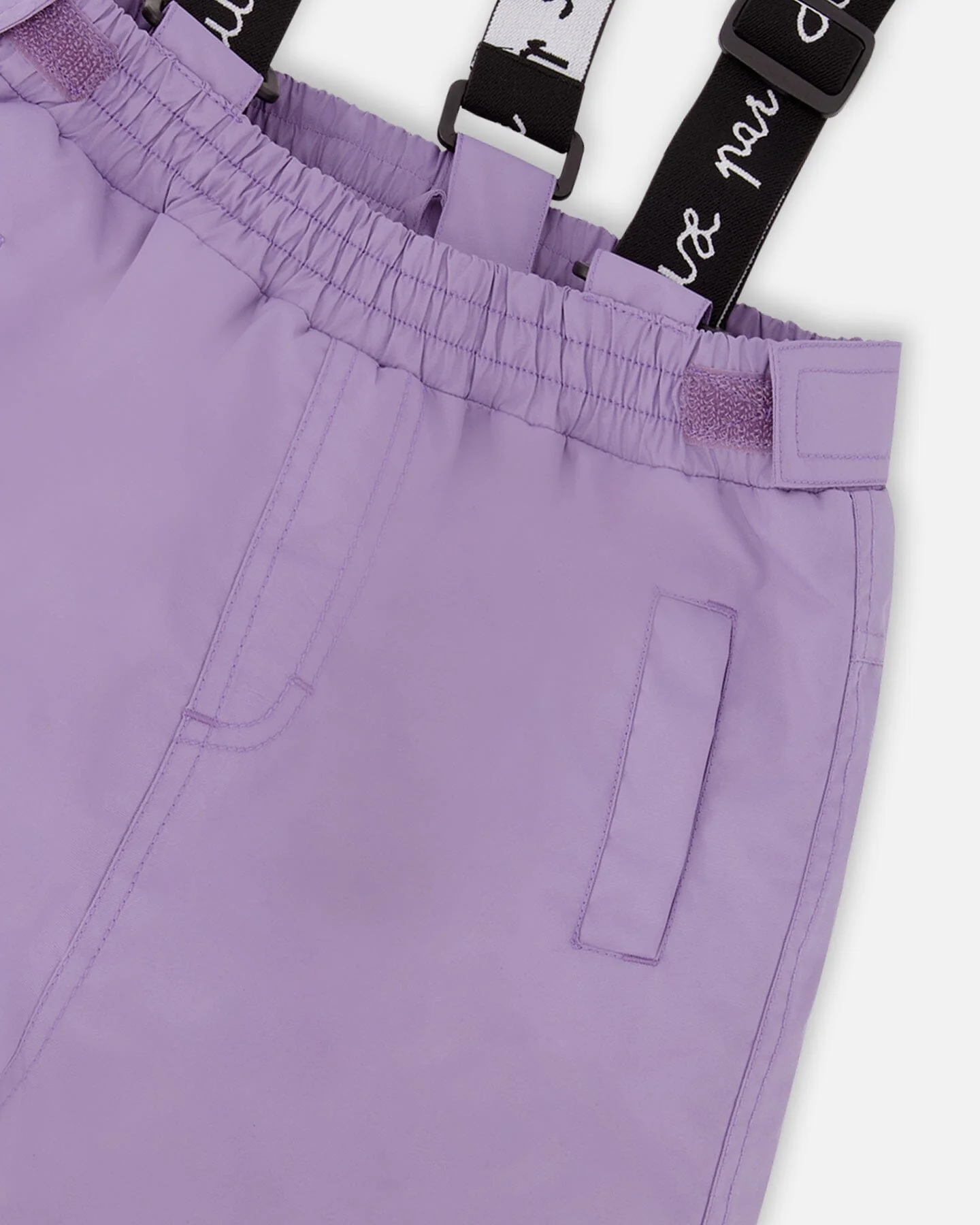 Two-Piece Chill Outerwear Set With Light Insulation Purple Gray - Deux par Deux