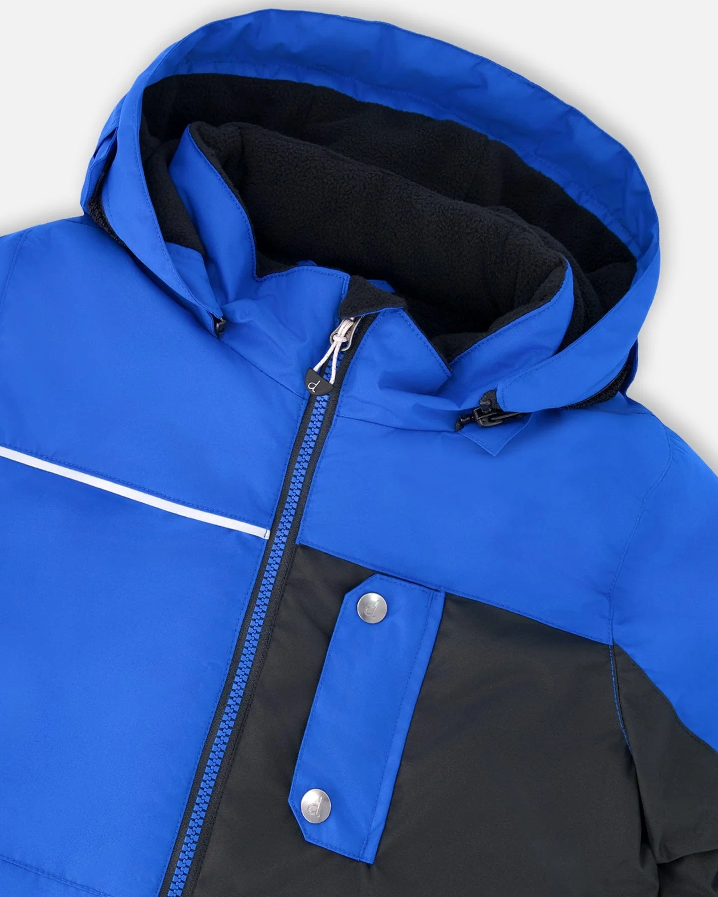 Two-Piece Play Snowsuit With Contrast Jacket Black - Deux par Deux