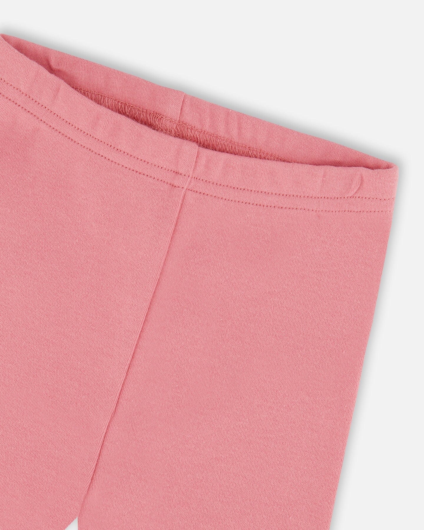 Organic Cotton Dress And Leggings Set Pink Mini Floral - Deux par Deux