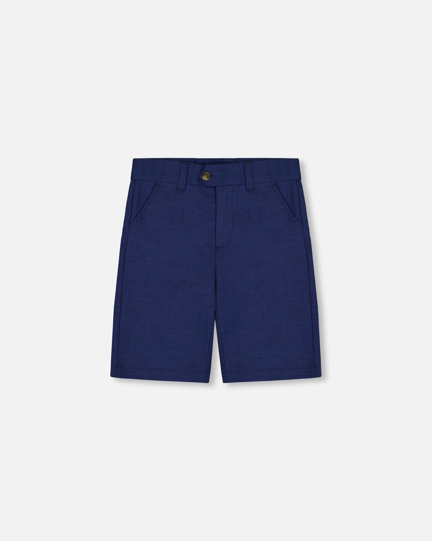 Slant Pocket Bermuda Shorts Navy Blue - Deux par Deux