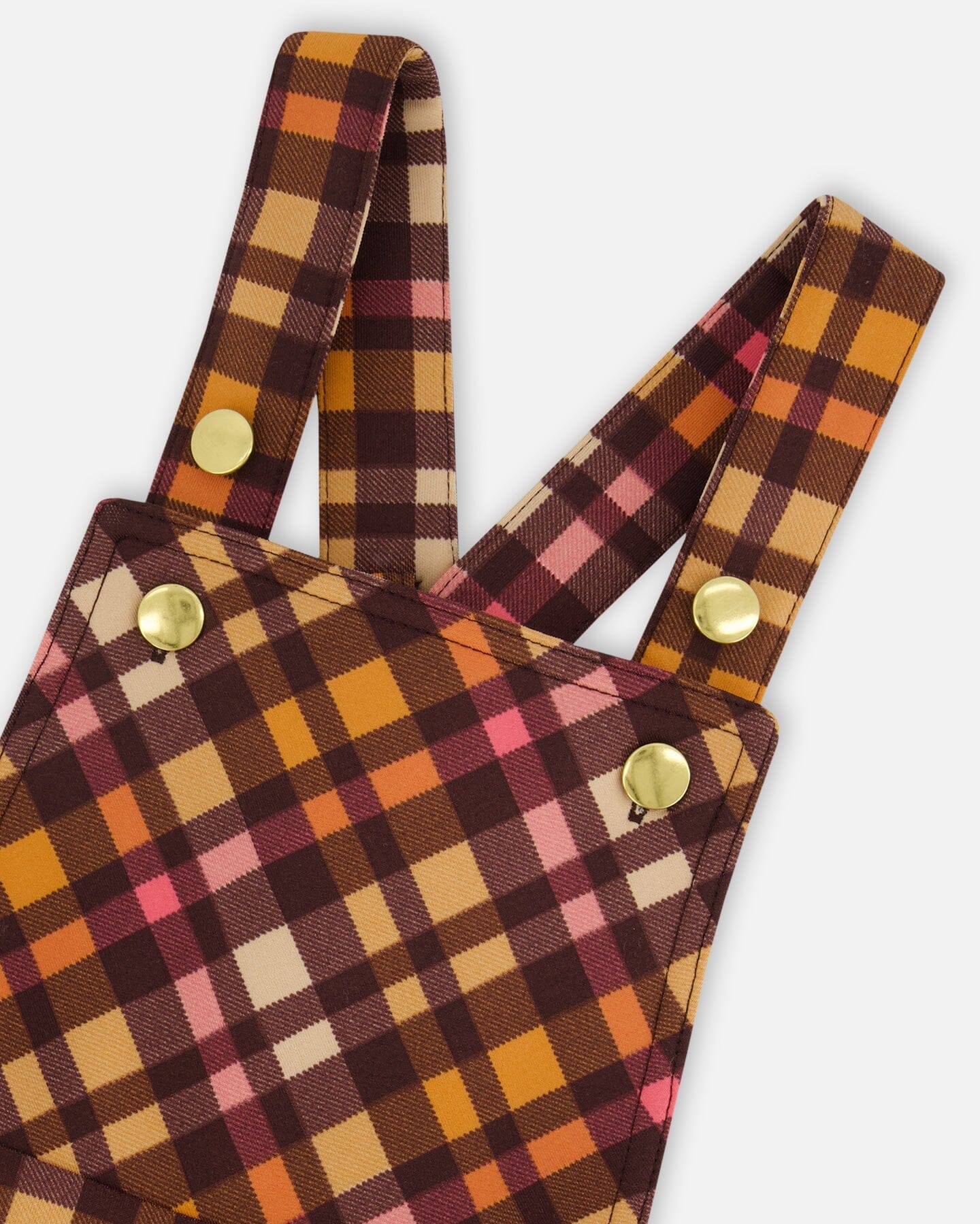 Milano Shortall Plaid Magenta And Brown - Deux par Deux