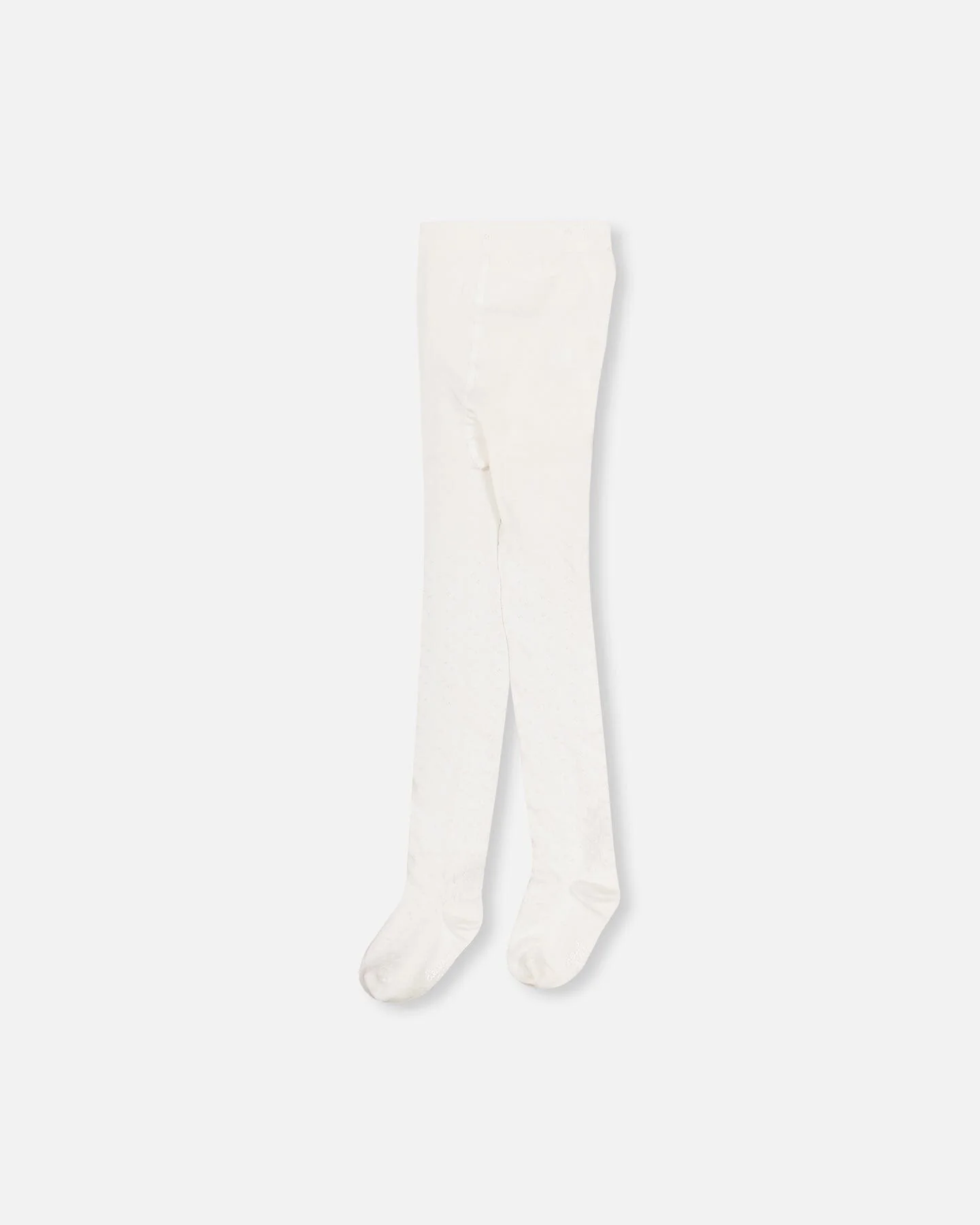 Cable Tights Off White - Deux par Deux
