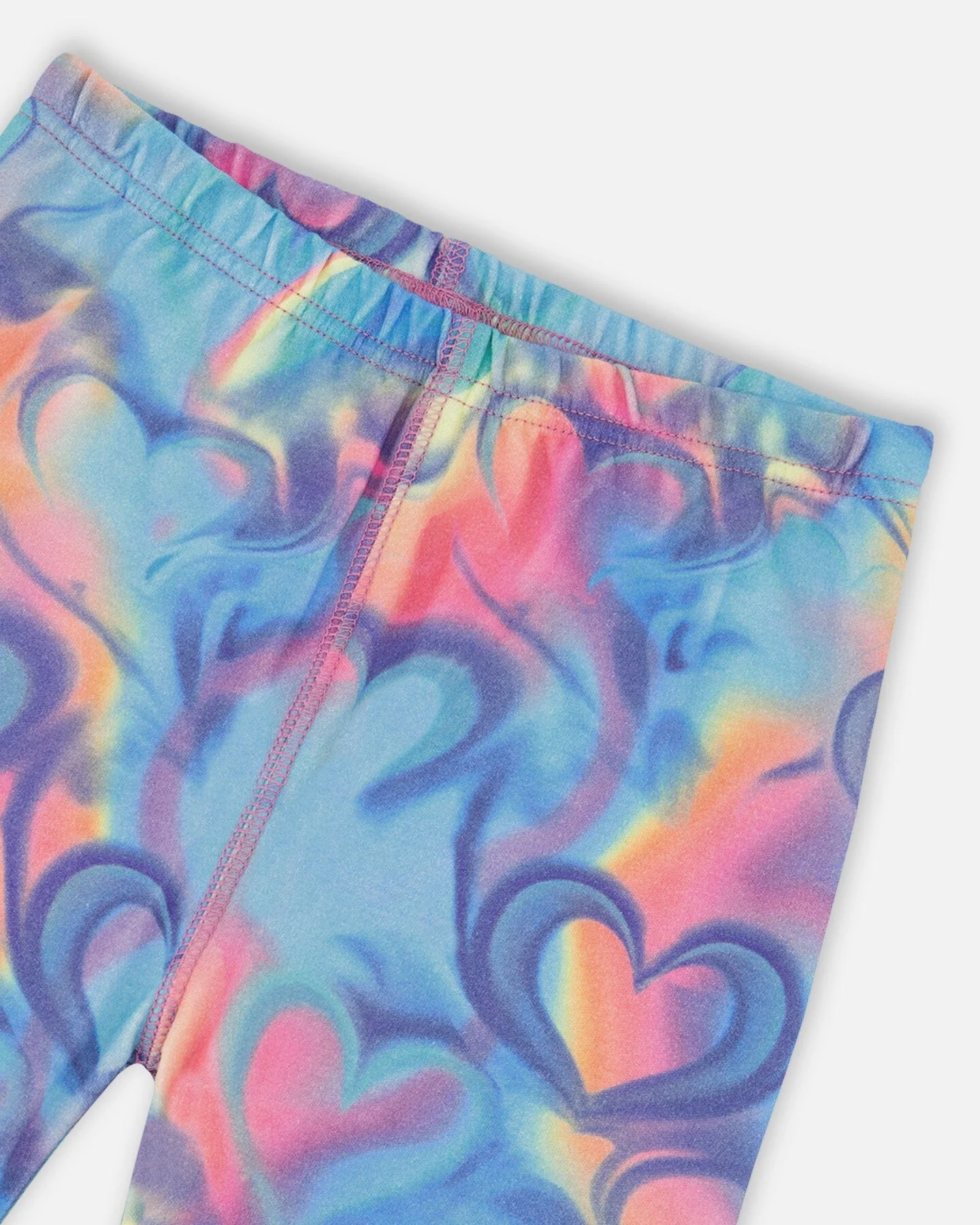 Organic Cotton Two-Piece Pajamas Rainbow Heart Print - Deux par Deux