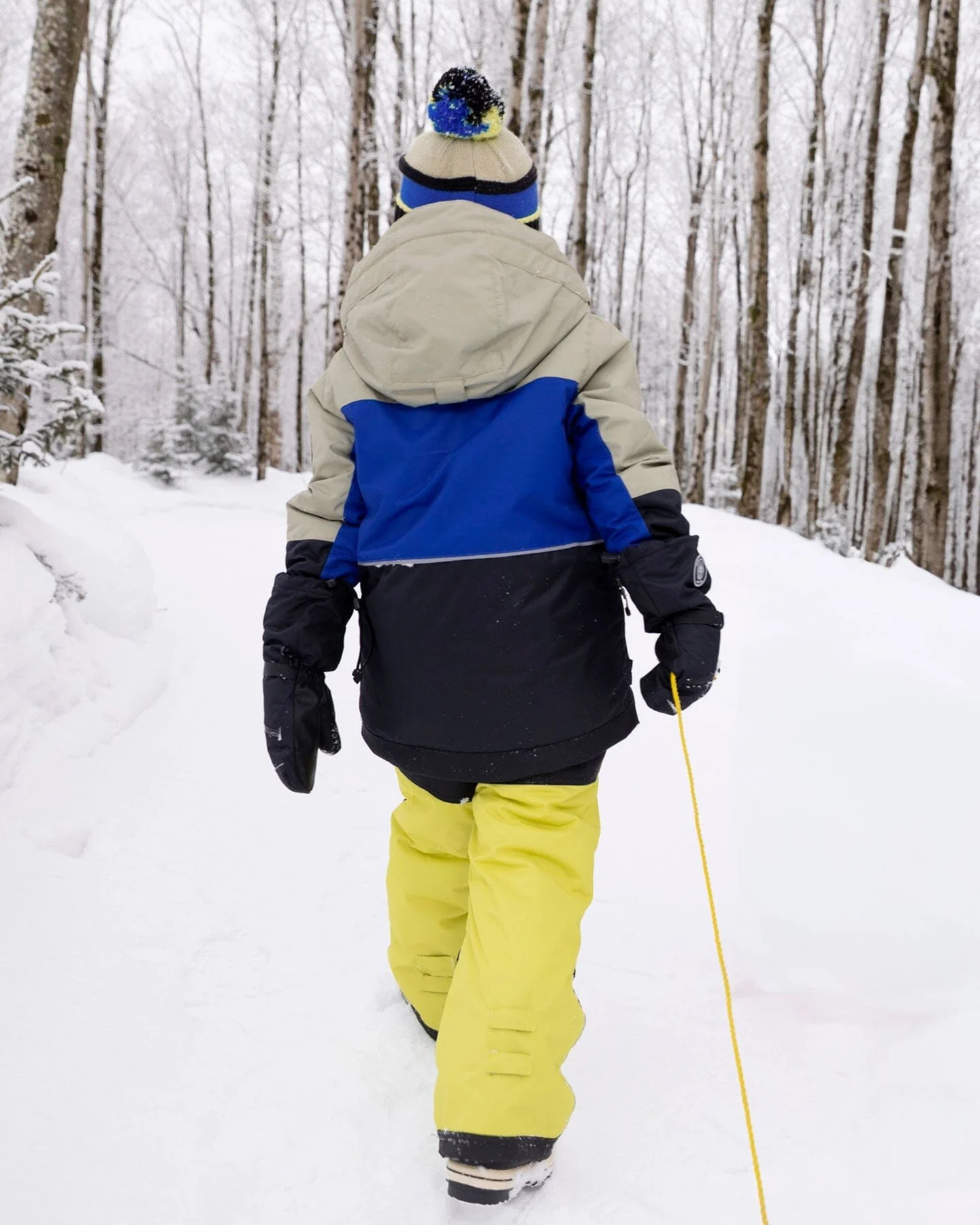 Two-Piece Play Snowsuit Bright Yellow Green - Deux par Deux