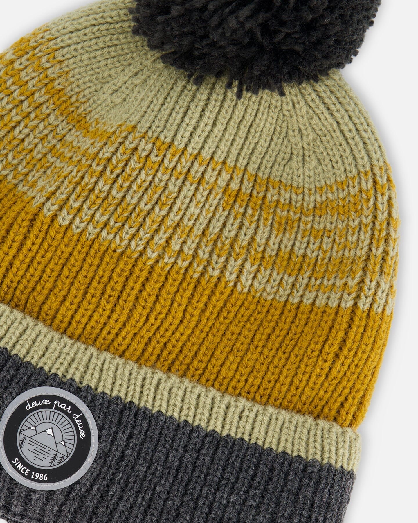 Knit Hat Gray, Spice And Sage - Deux par Deux