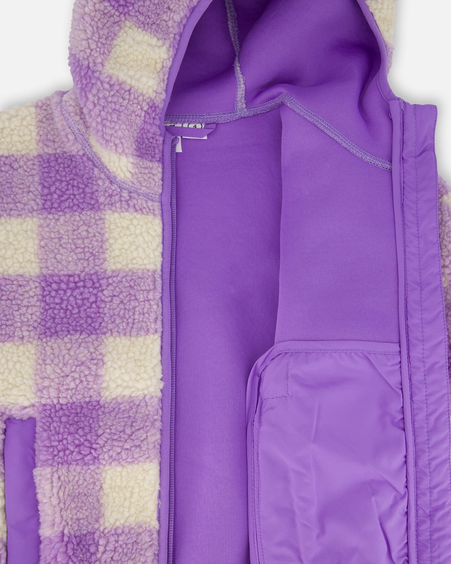 Mid-Season Sherpa Jacket Lavender - Deux par Deux