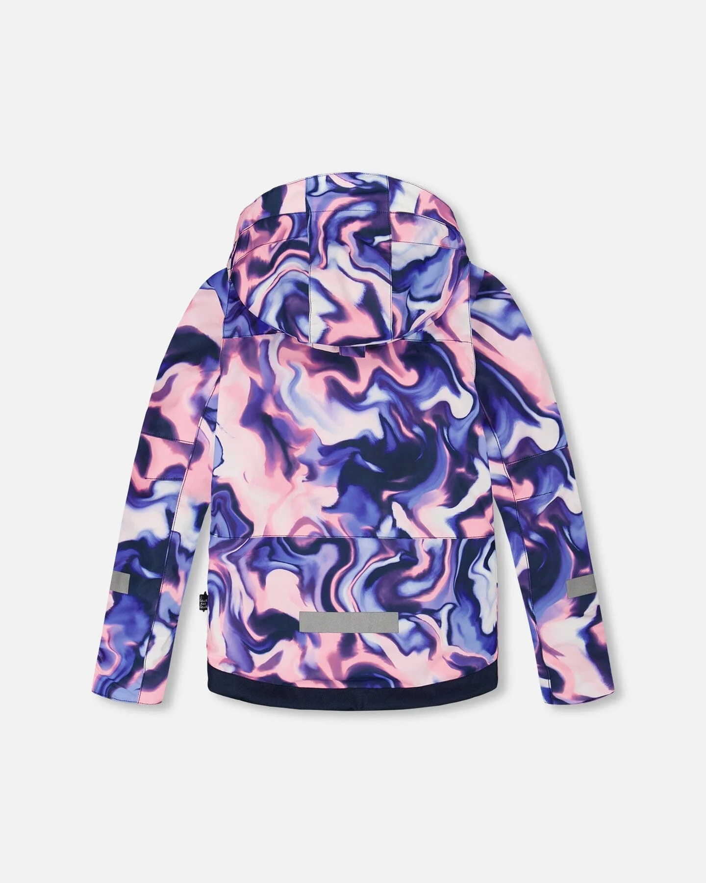 Two-Piece Teknik Snowsuit Pink And Blue Marble - Deux par Deux