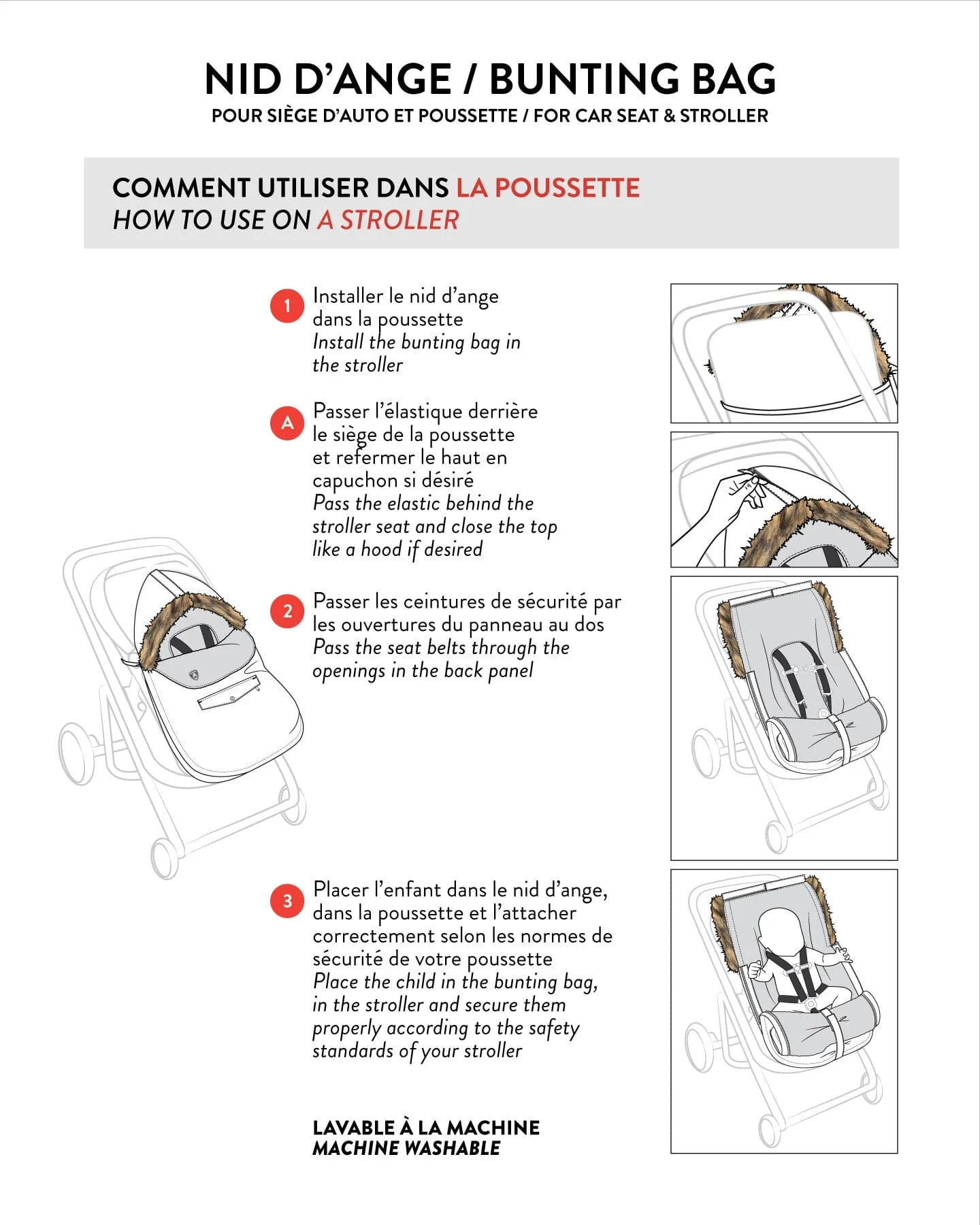 Bunting Bag Designed For Car Seat And Stroller Chanterelle - Deux par Deux