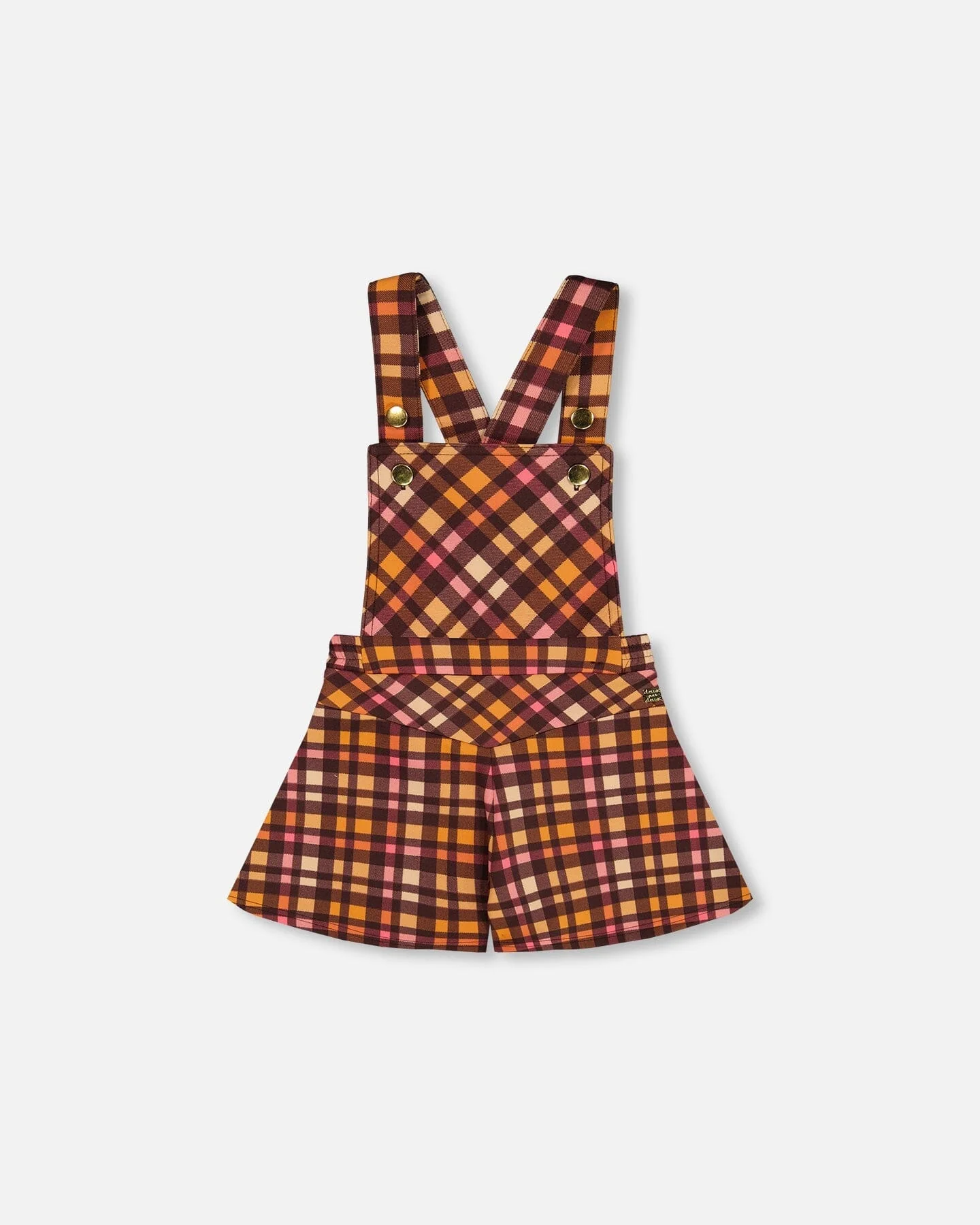 Milano Shortall Plaid Magenta And Brown - Deux par Deux