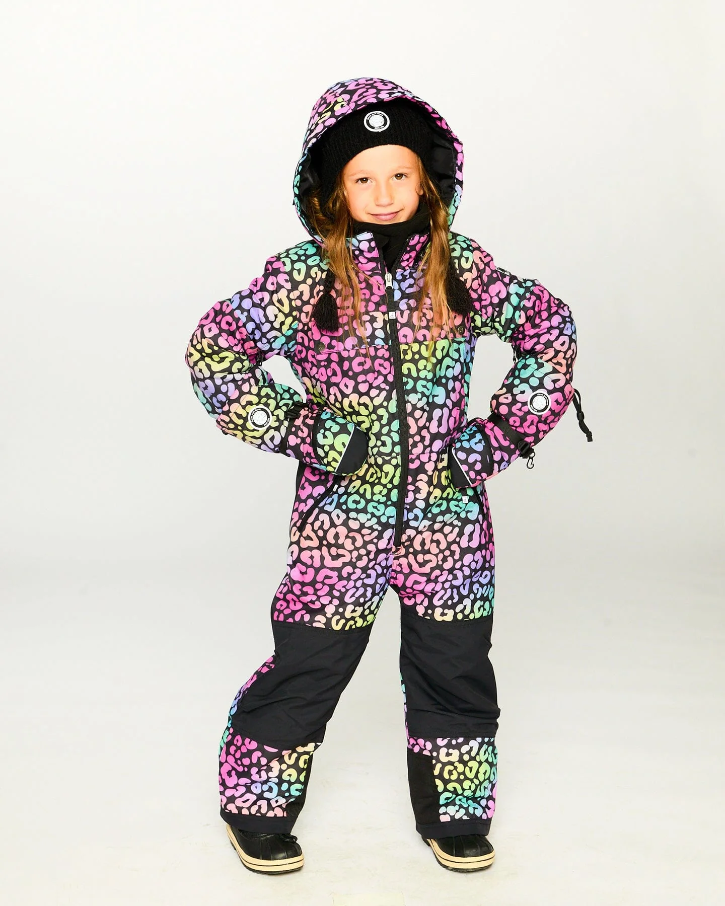 Winter Mittens Teknik Rainbow Leopard - Deux par Deux