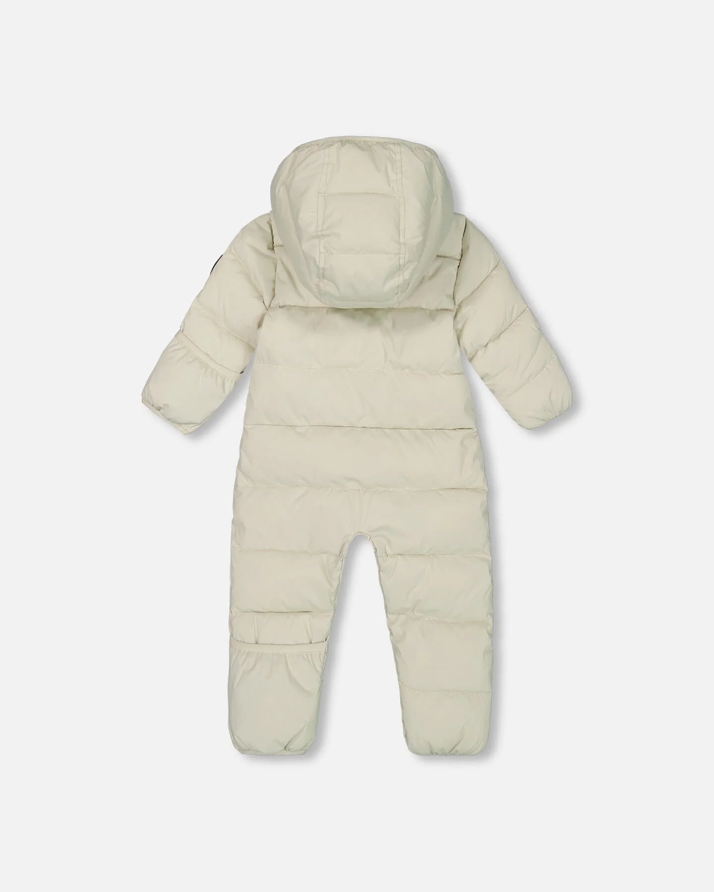 One-Piece Baby Cloud Compressible Snowsuit Designed For Car Seat Off-White - Deux par Deux