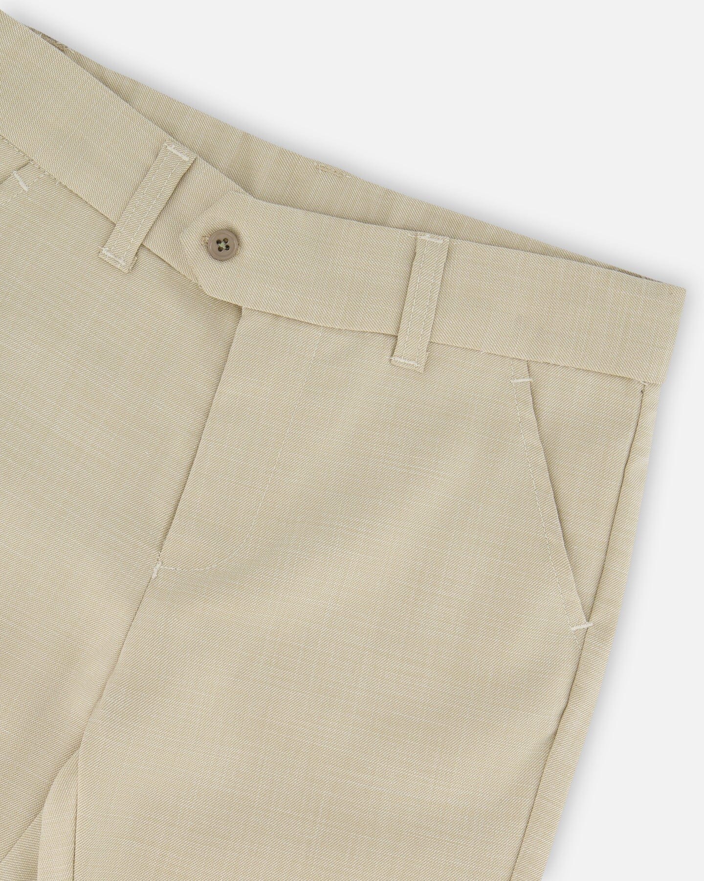 Slant Pocket Pants Light Taupe - Deux par Deux