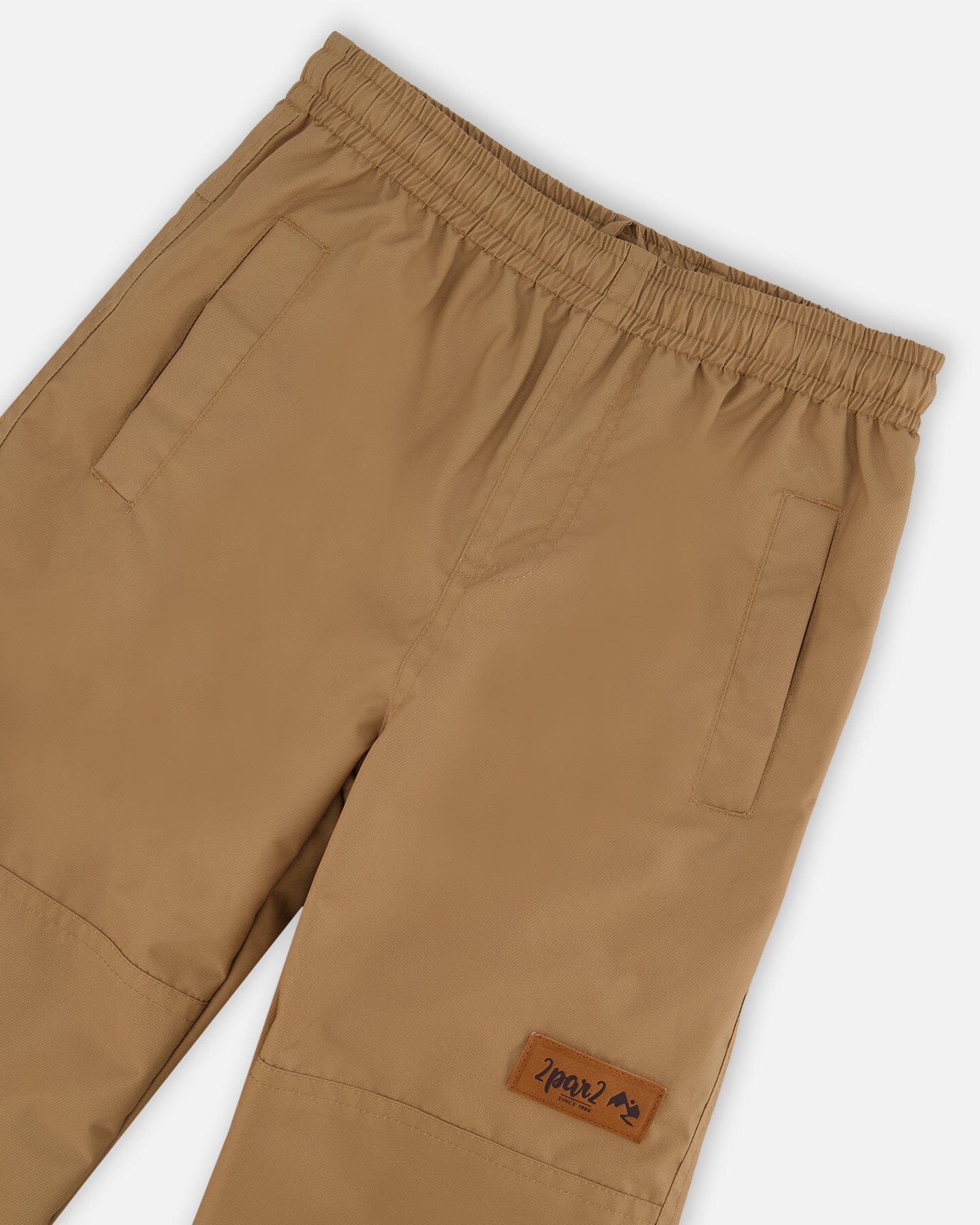 3-In-1 Mid-Season Outerwear Set With Printed Jacket Light Pink And Beige Pant - Deux par Deux