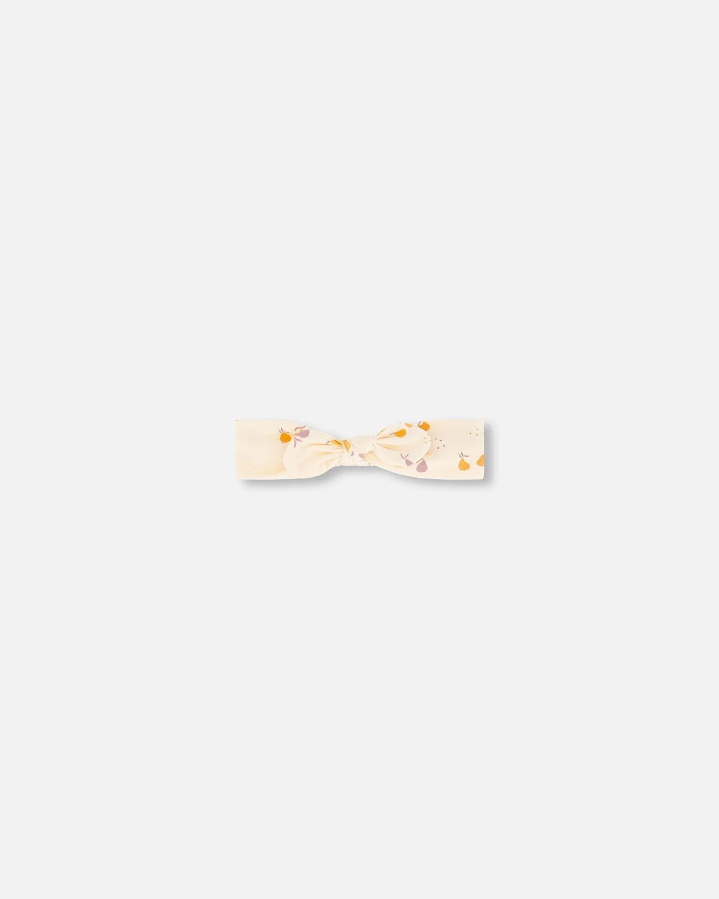 Printed Organic Cotton Headband Peach With Pears - Deux par Deux