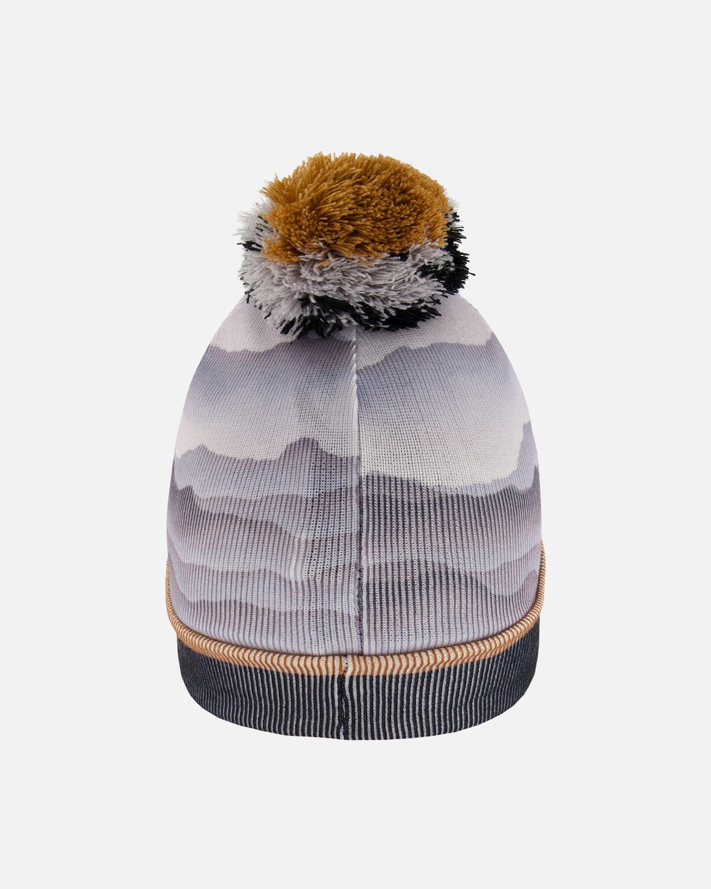 Knit Hat Gray With Mountains - Deux par Deux