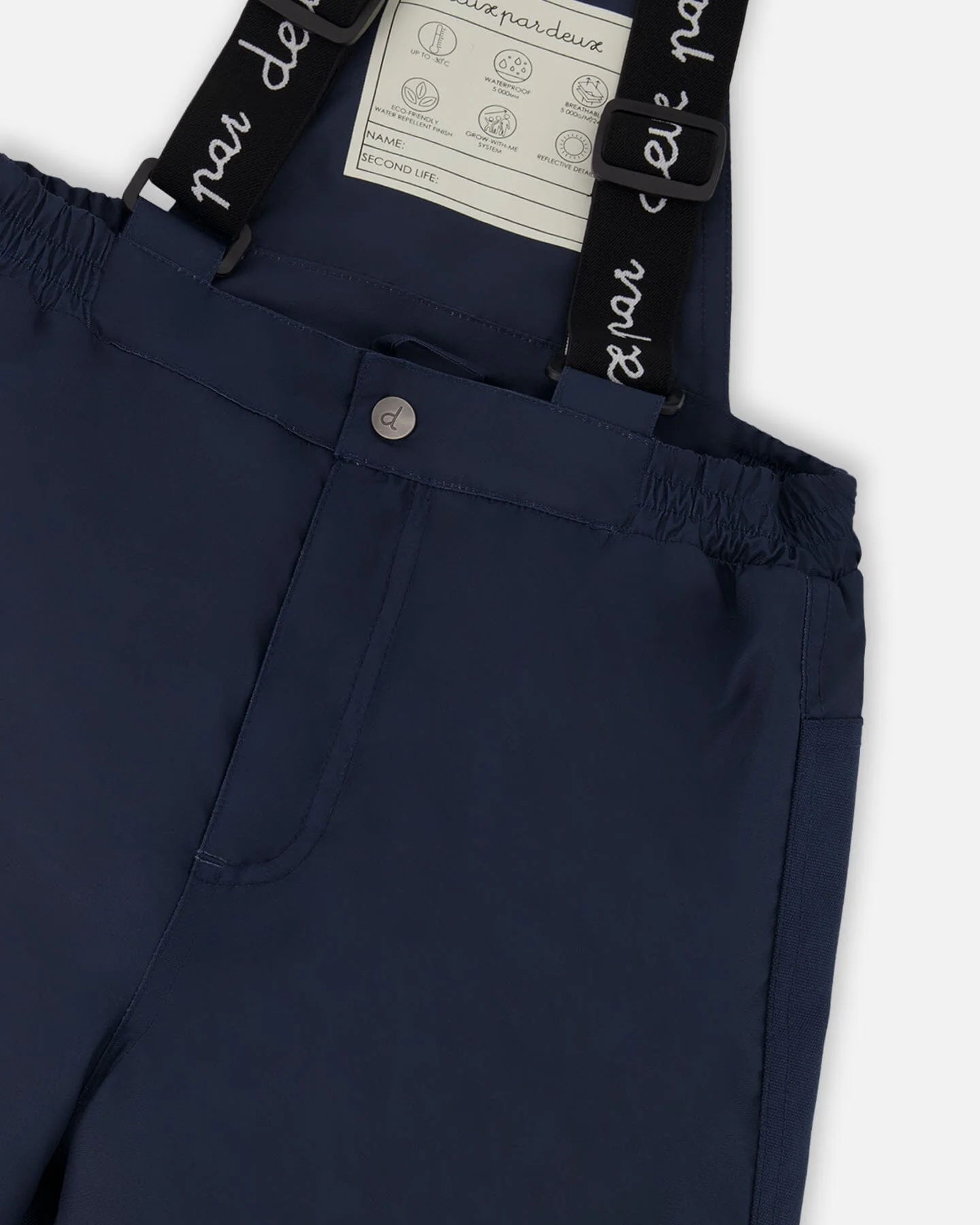 Two-Piece Discover Snowsuit With Printed Jacket Navy Blue - Deux par Deux