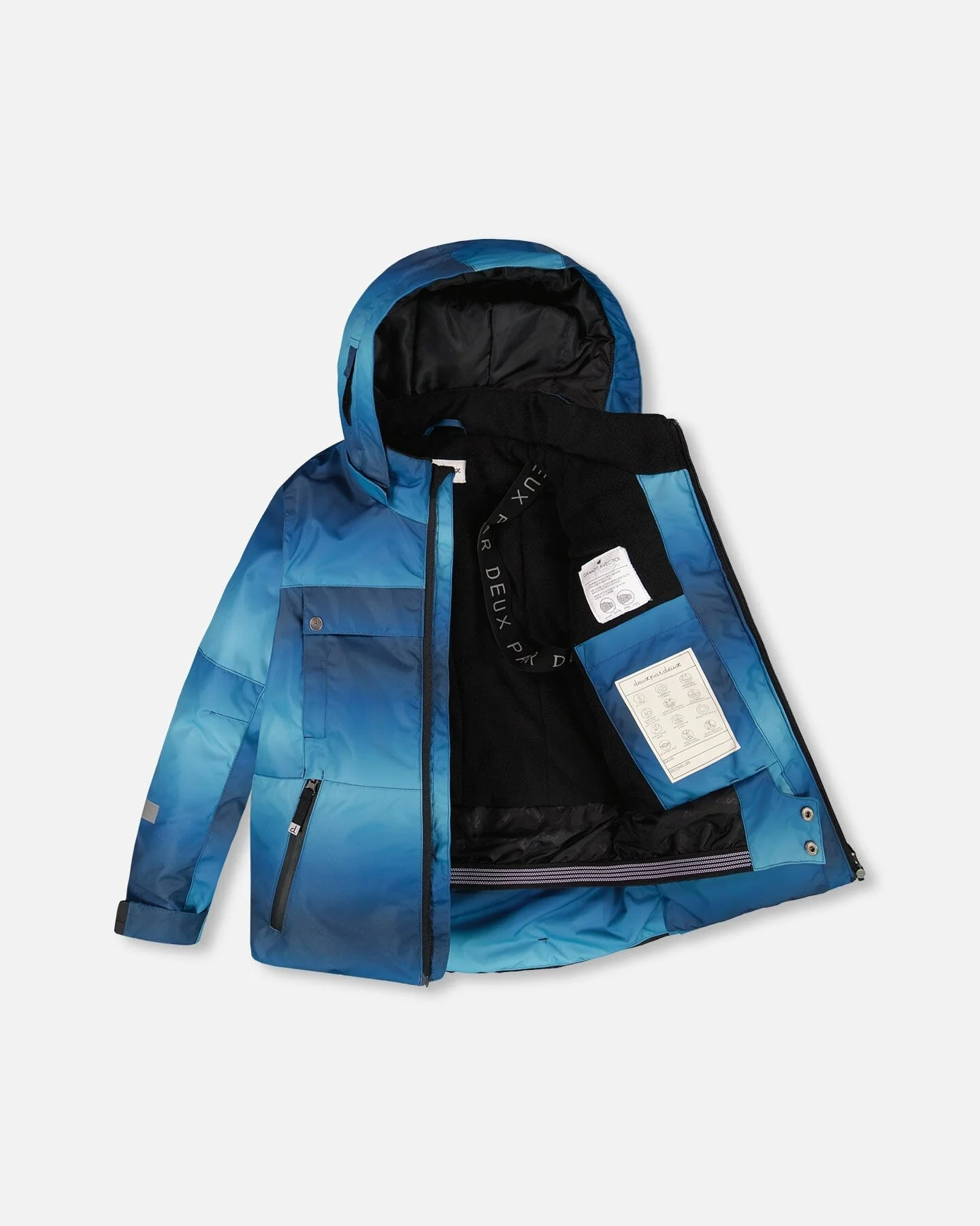 Two-Piece Teknik Snowsuit Teal Gradient - Deux par Deux