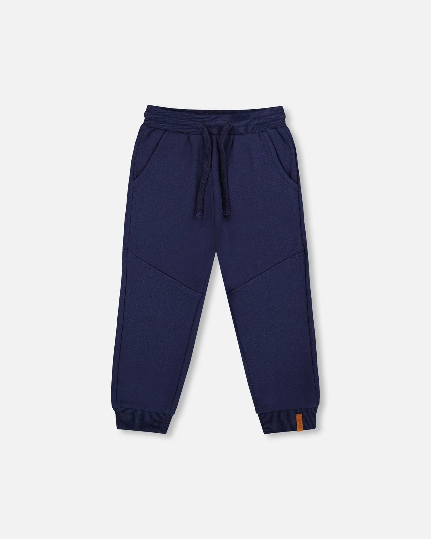 Fleece Sweatpants With Pockets Navy Blue - Deux par Deux