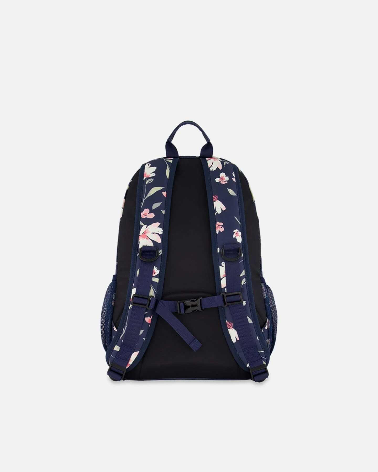 Kids Backpack Navy Flower Print - Deux par Deux