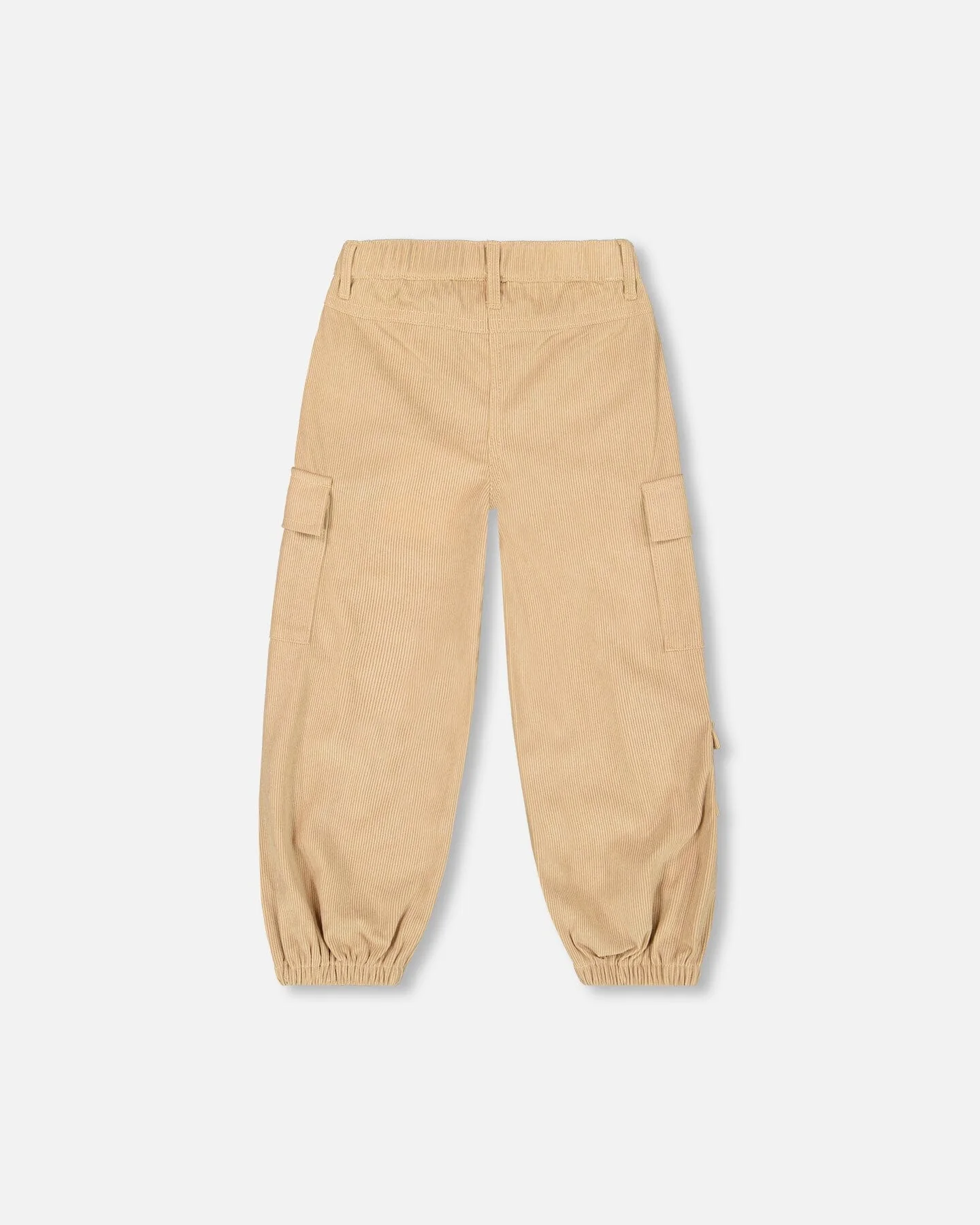 Parachute Corduroy Pants With Cargo Pockets Light Pecan Brown - Deux par Deux