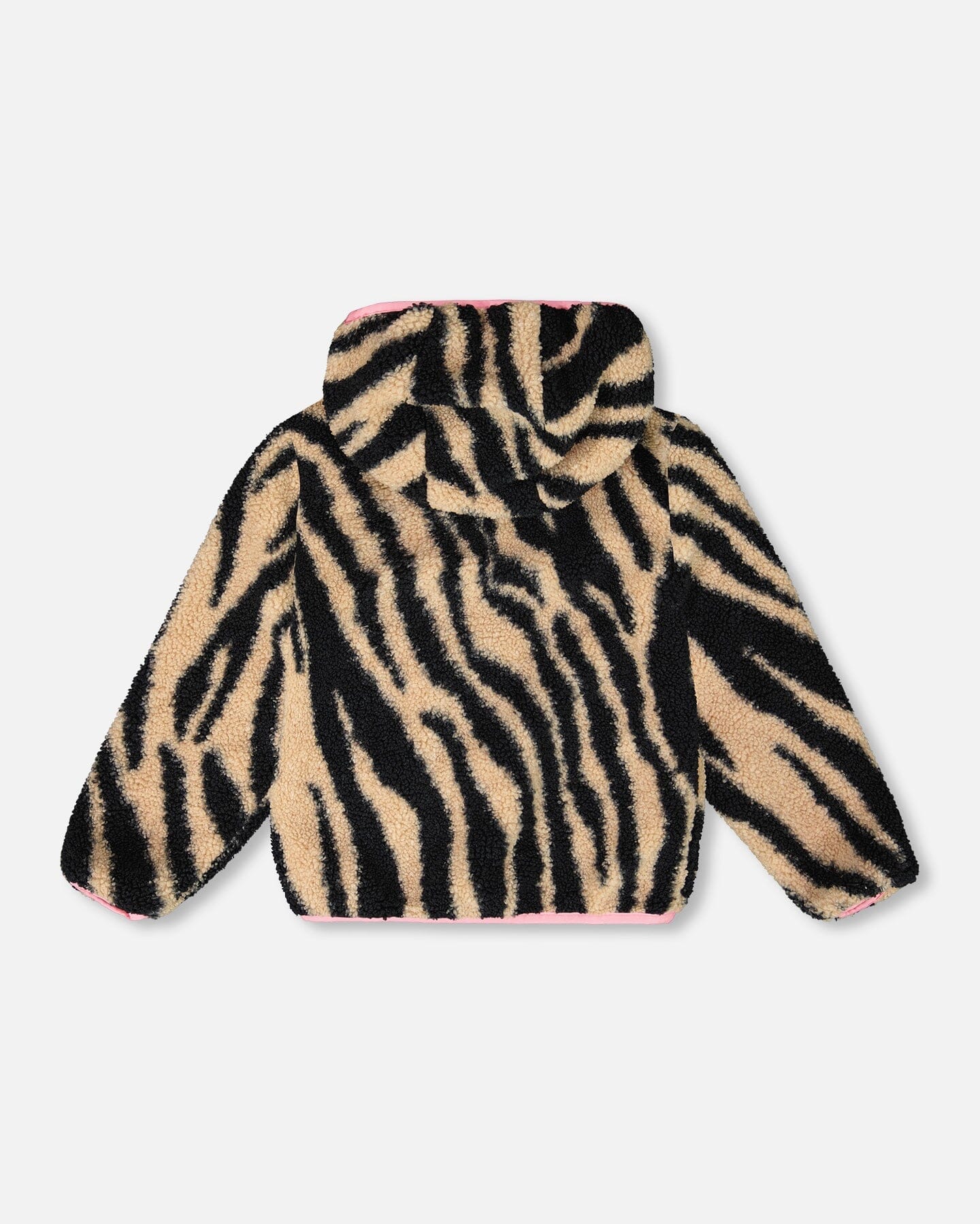 Reversible Mid-Season Sherpa Jacket Zebra - Deux par Deux
