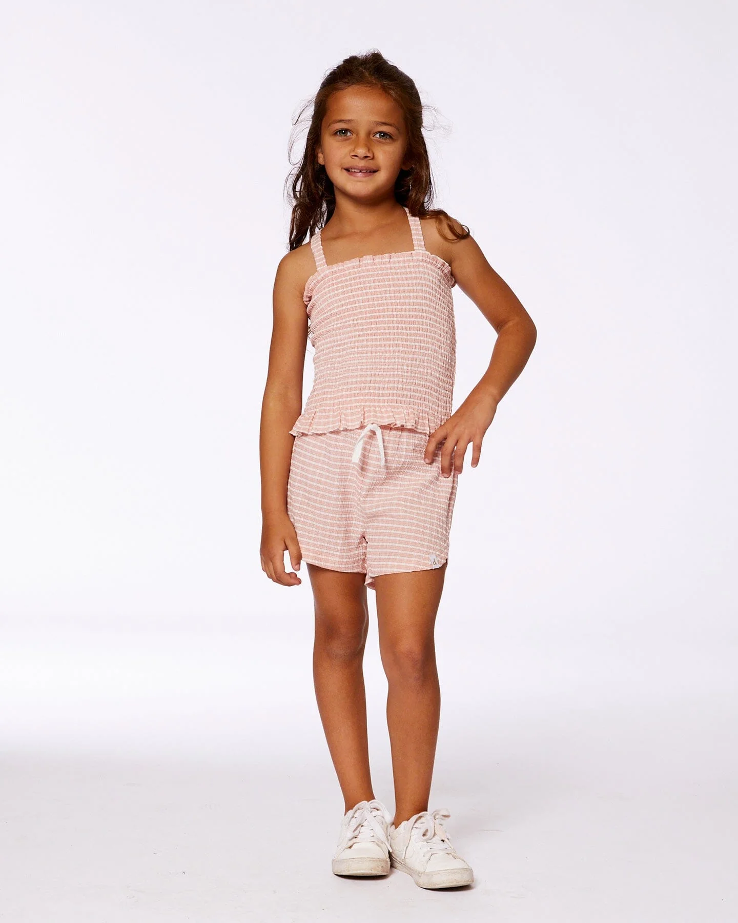 Smocked Tank Top Light Old Pink - Deux par Deux