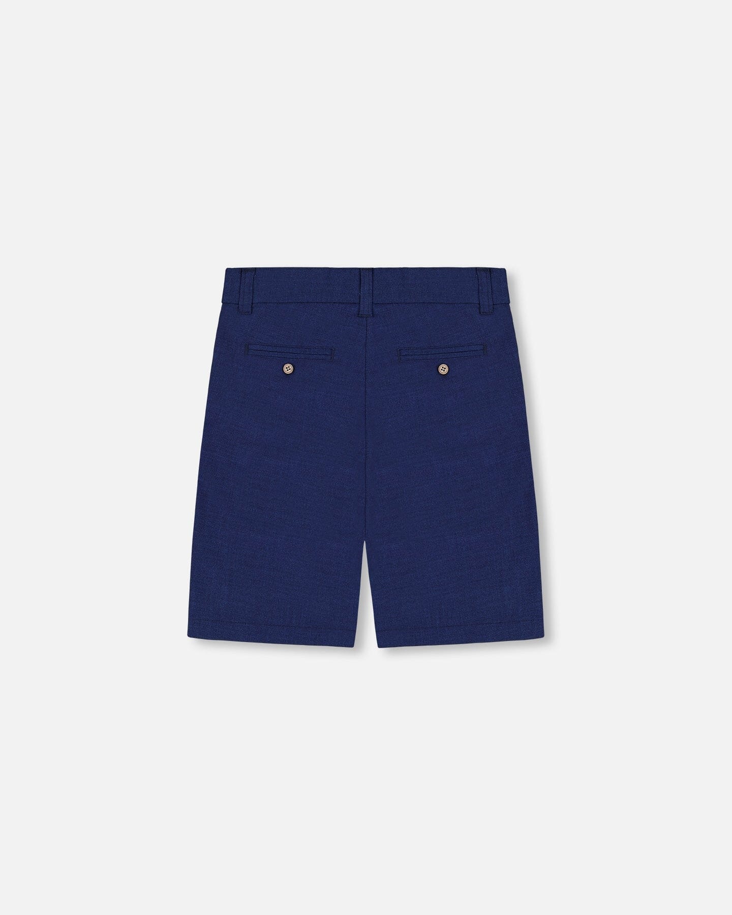 Slant Pocket Bermuda Shorts Navy Blue - Deux par Deux