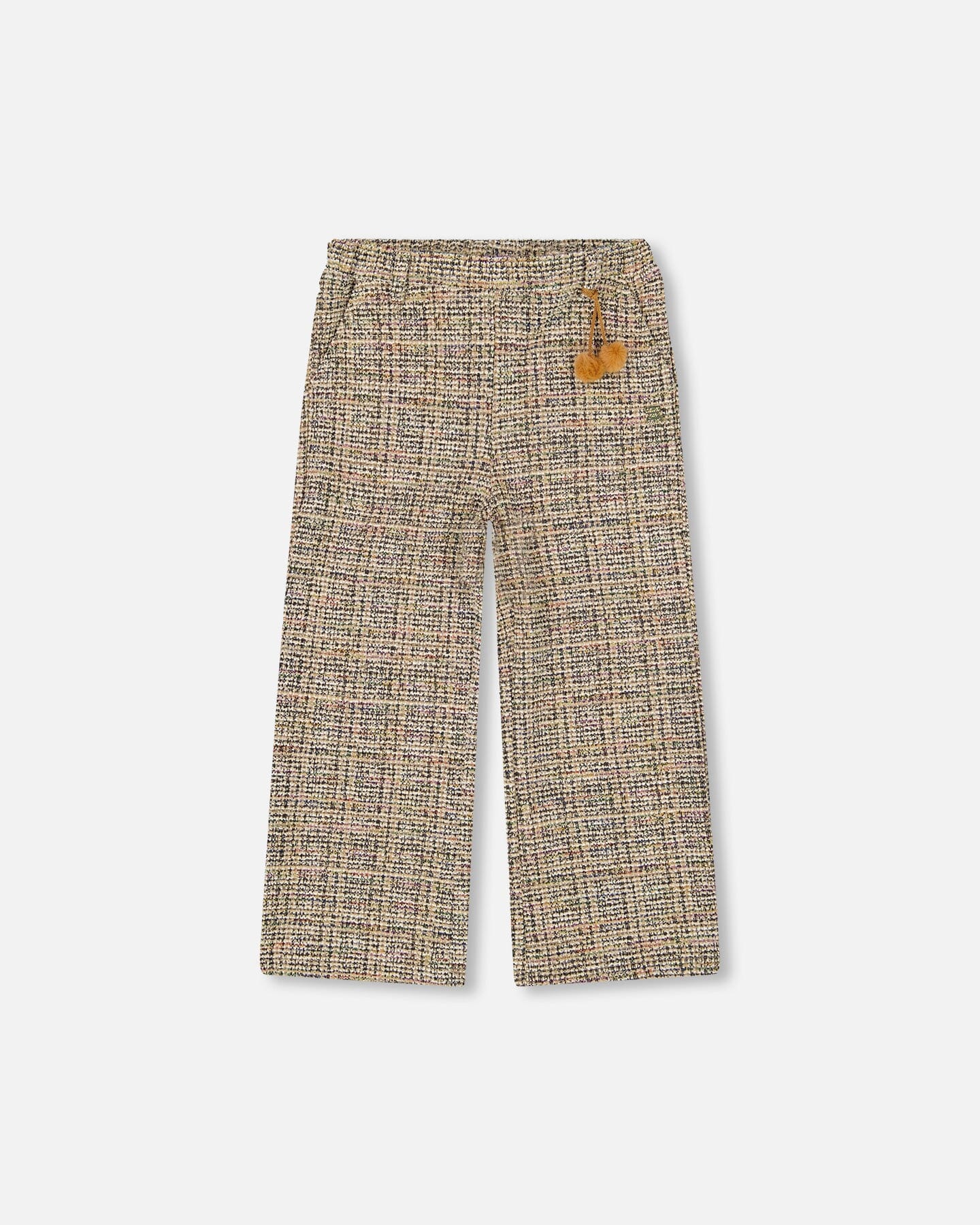 Tweed Flare Pants Beige And Black - Deux par Deux