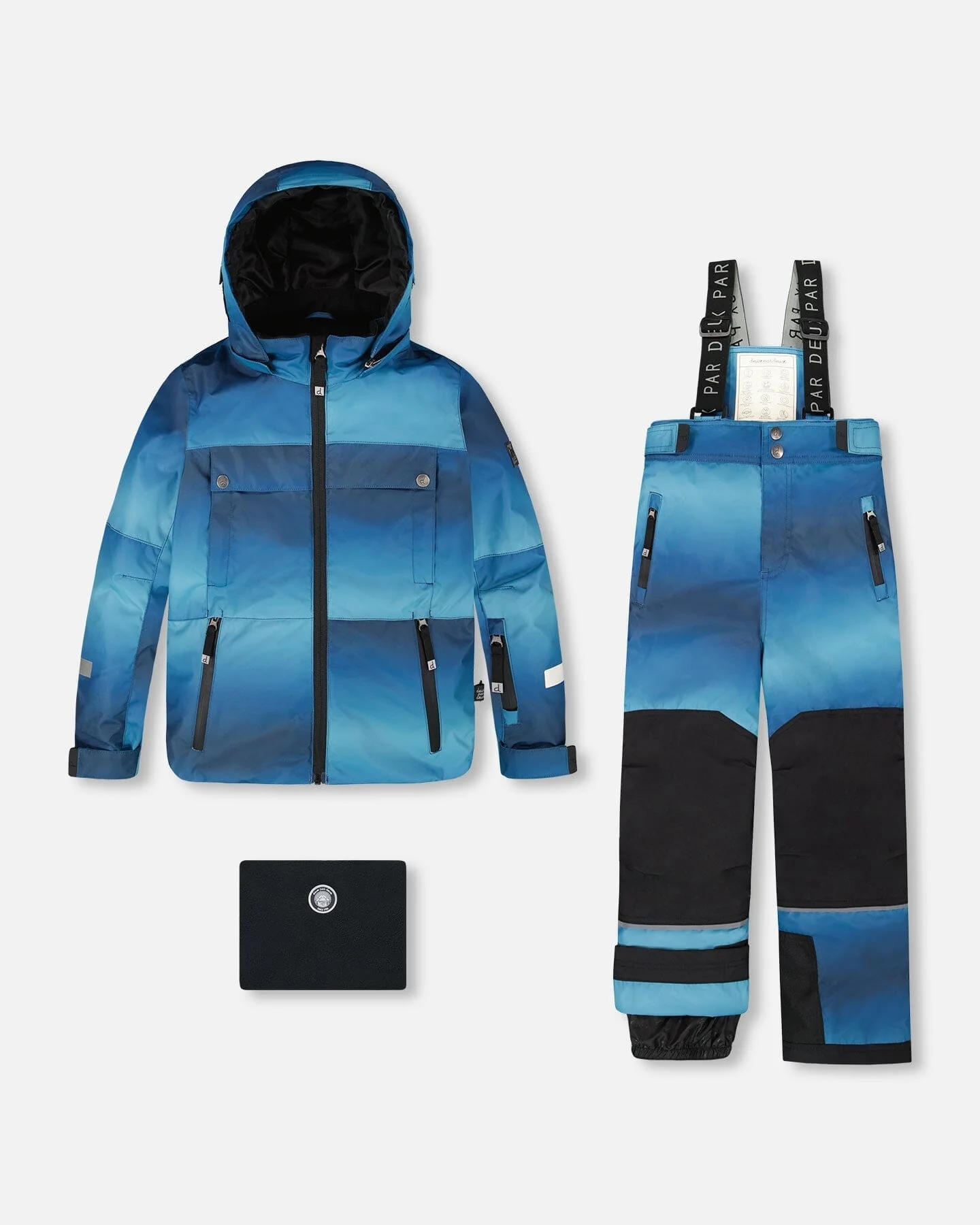 Two-Piece Teknik Snowsuit Teal Gradient - Deux par Deux