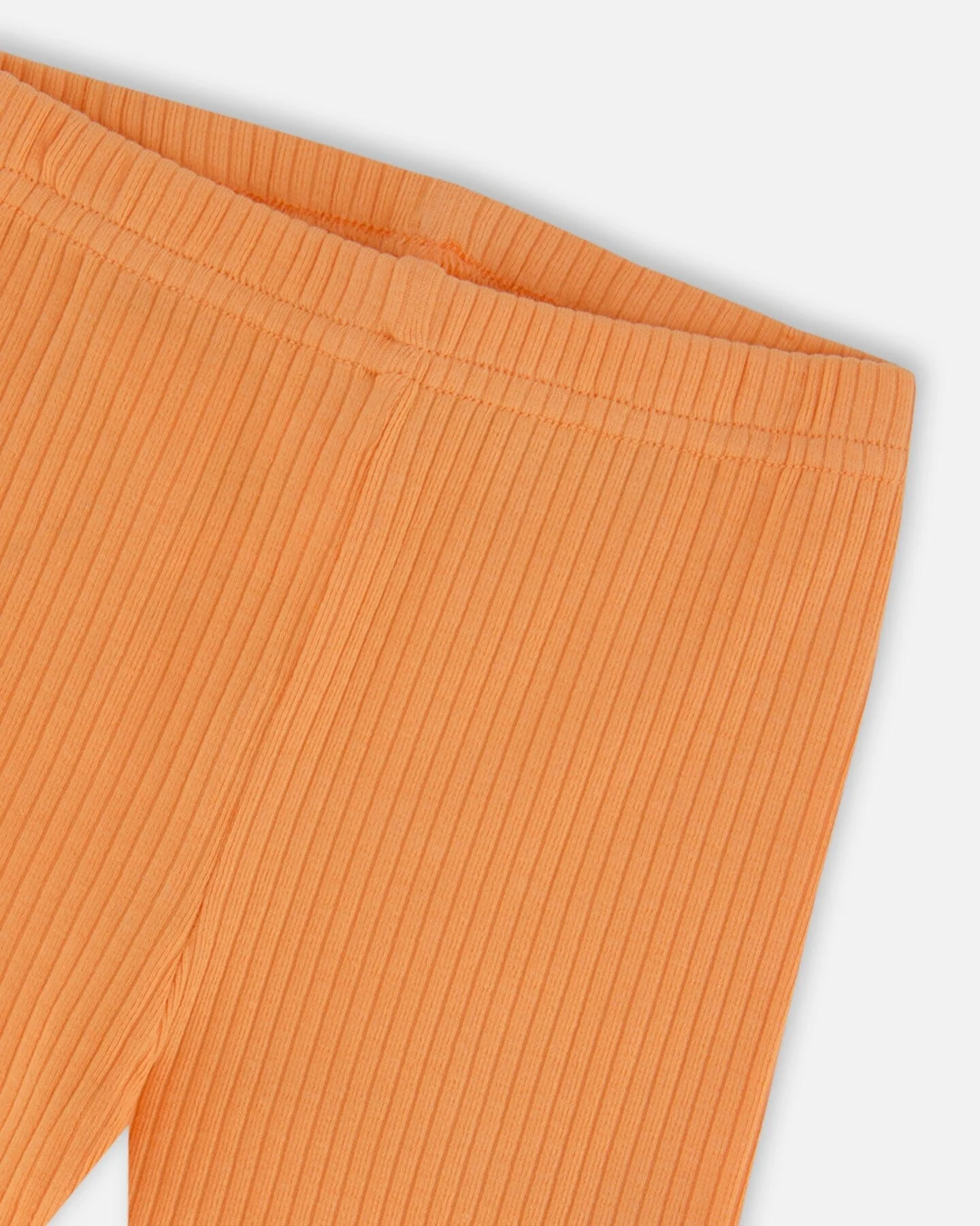 Printed Organic Cotton Dress And Solid Leggings Set Orange And Purple - Deux par Deux