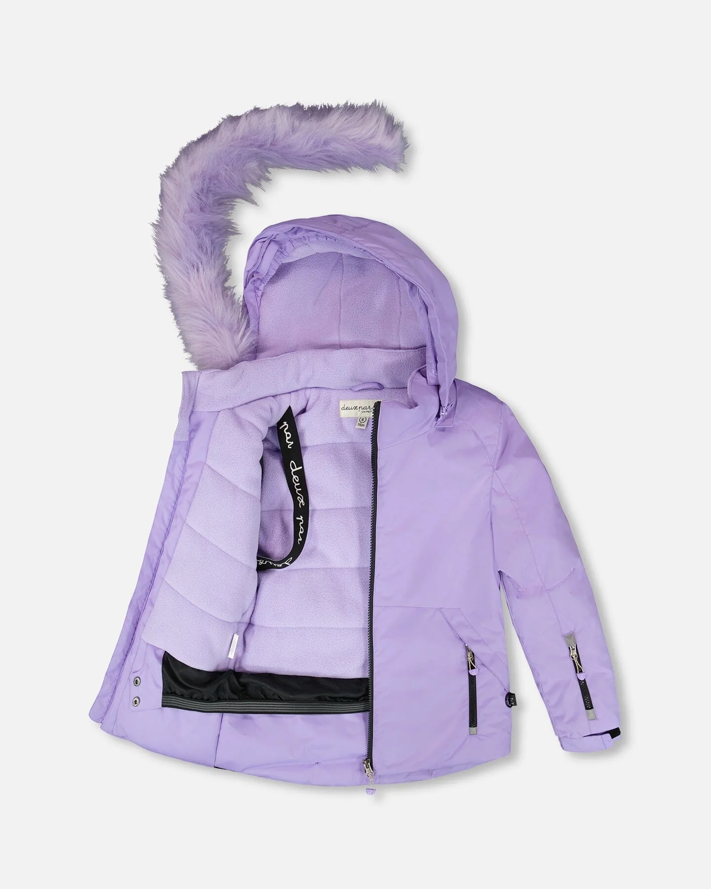 Two-Piece Play Snowsuit With Printed Pants Lavender - Deux par Deux