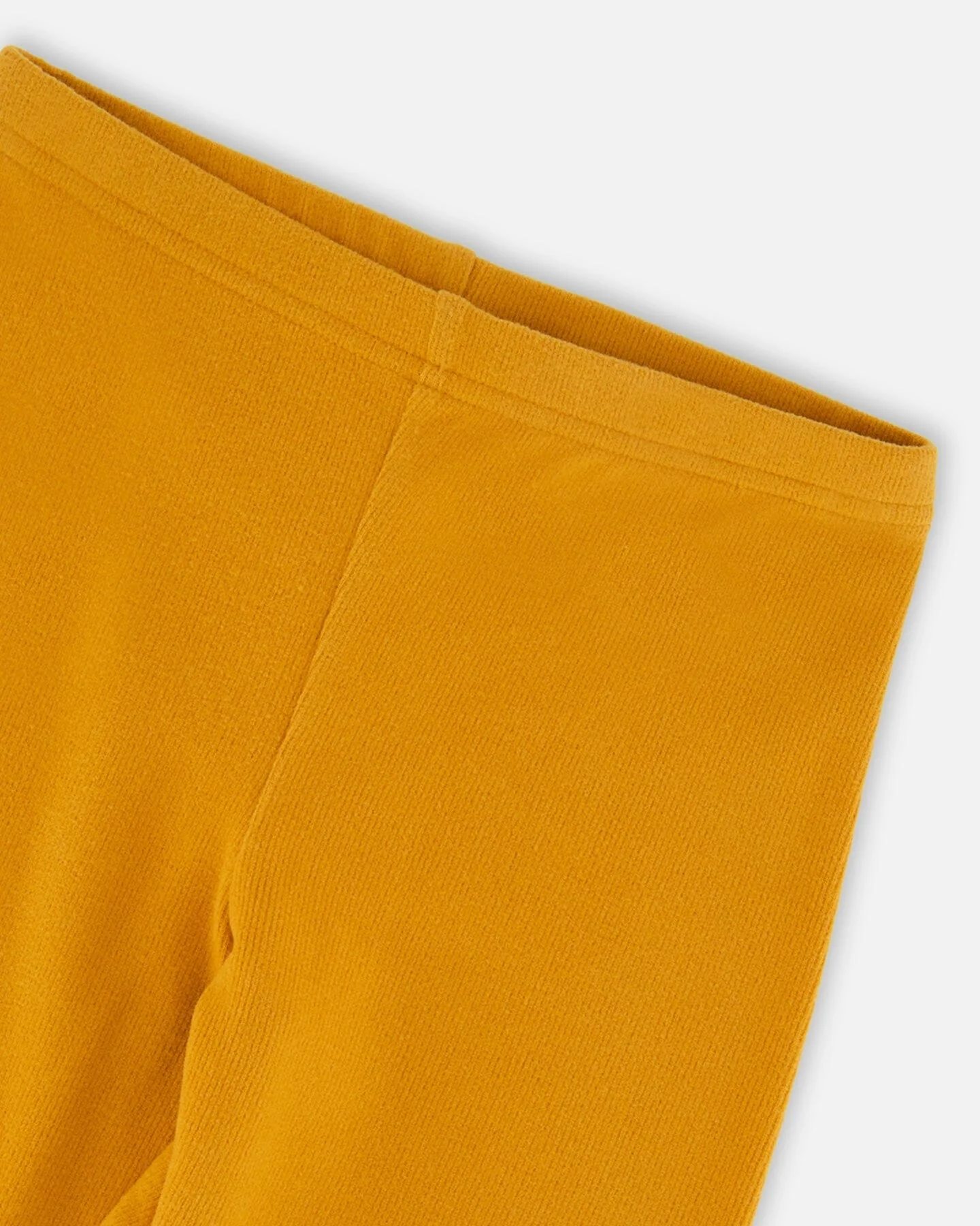 Super Soft Ribbed Leggings Golden Yellow - Deux par Deux