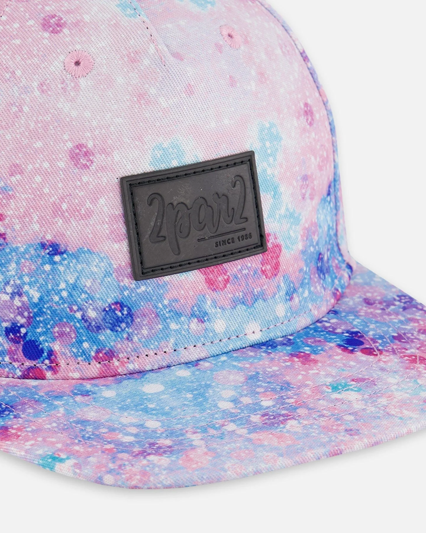 Printed Cap Pink With Bubble Effects - Deux par Deux