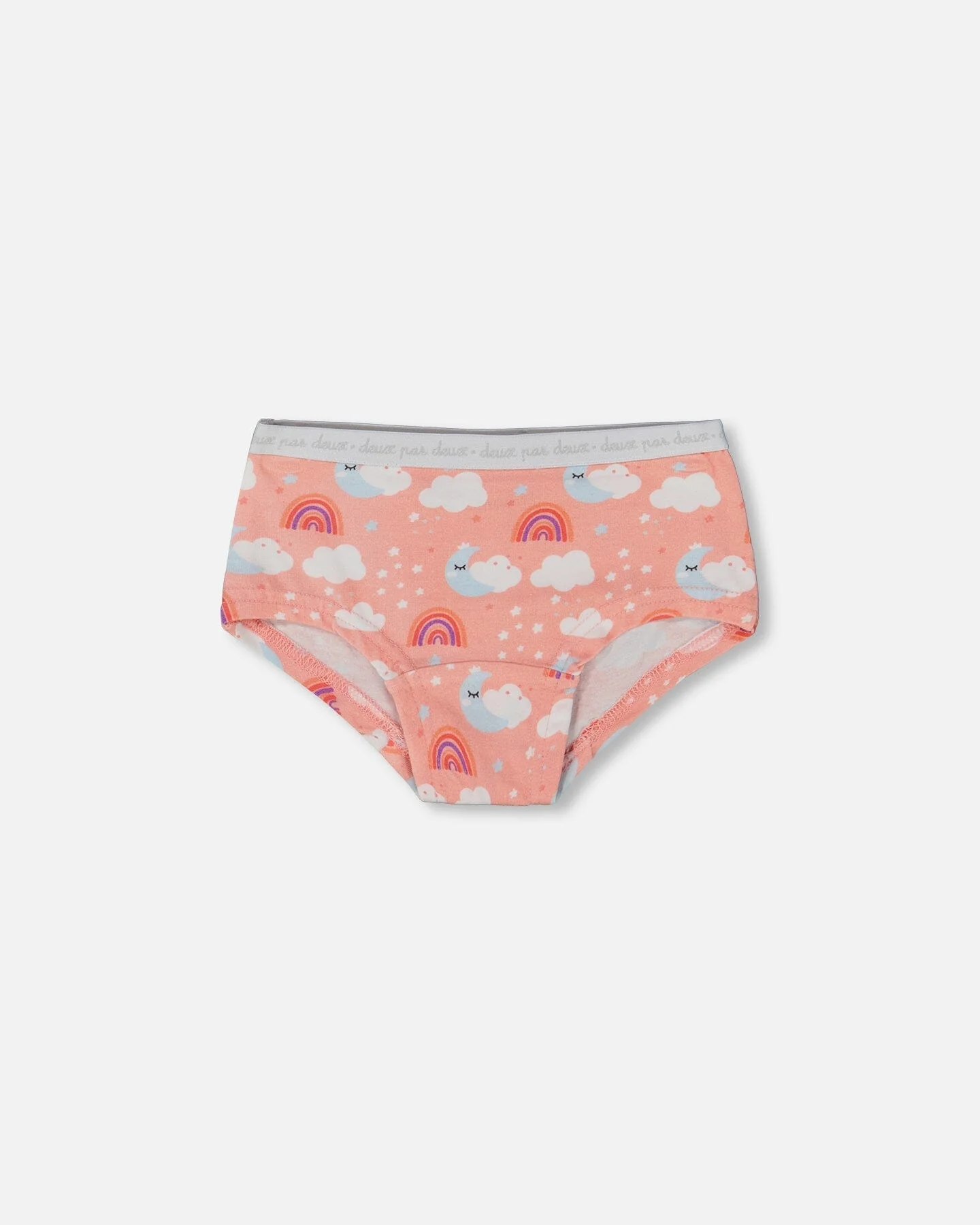 Printed Organic Cotton Boyshort Panties (Pack Of 3) Multicolored - Deux par Deux