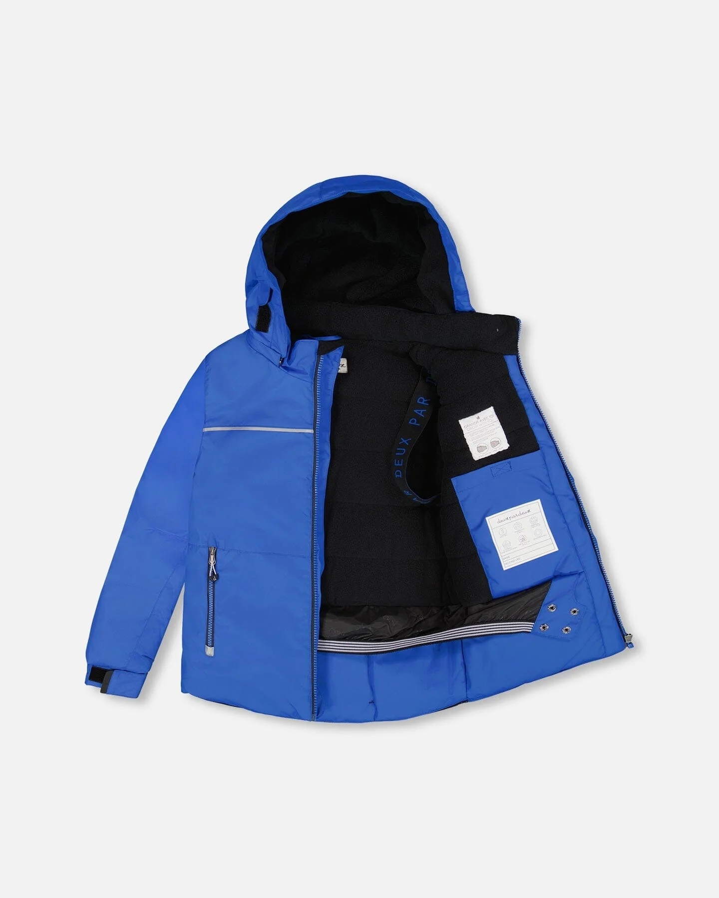 Two-Piece Play Snowsuit With Contrast Jacket Black - Deux par Deux