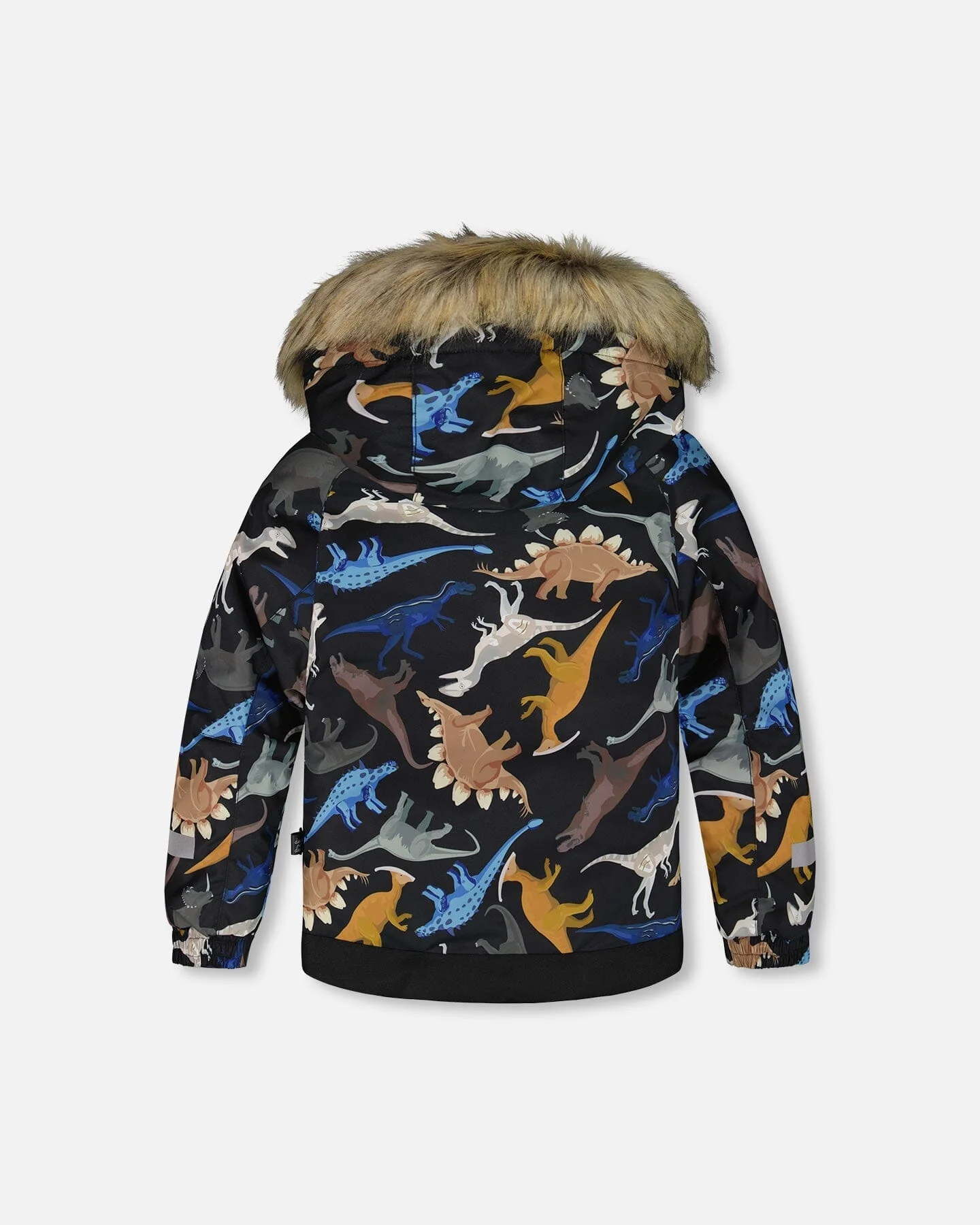 Two-Piece Play Snowsuit With Printed Dinosaurs Jacket Brown - Deux par Deux