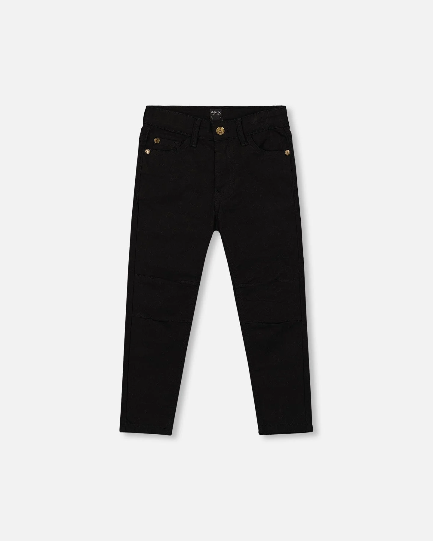 Stretch Twill Pants Black - Deux par Deux