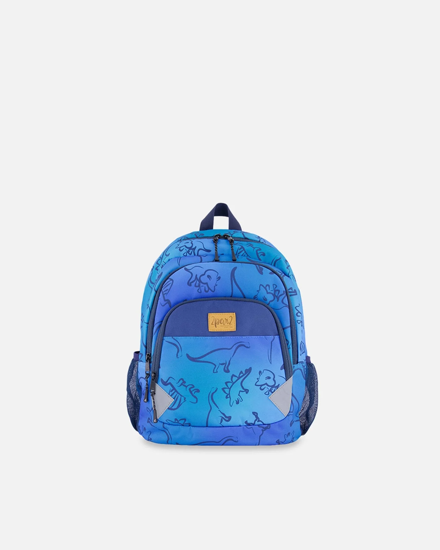 Little Kids Backpack Blue Gradient Dinosaur Print - Deux par Deux
