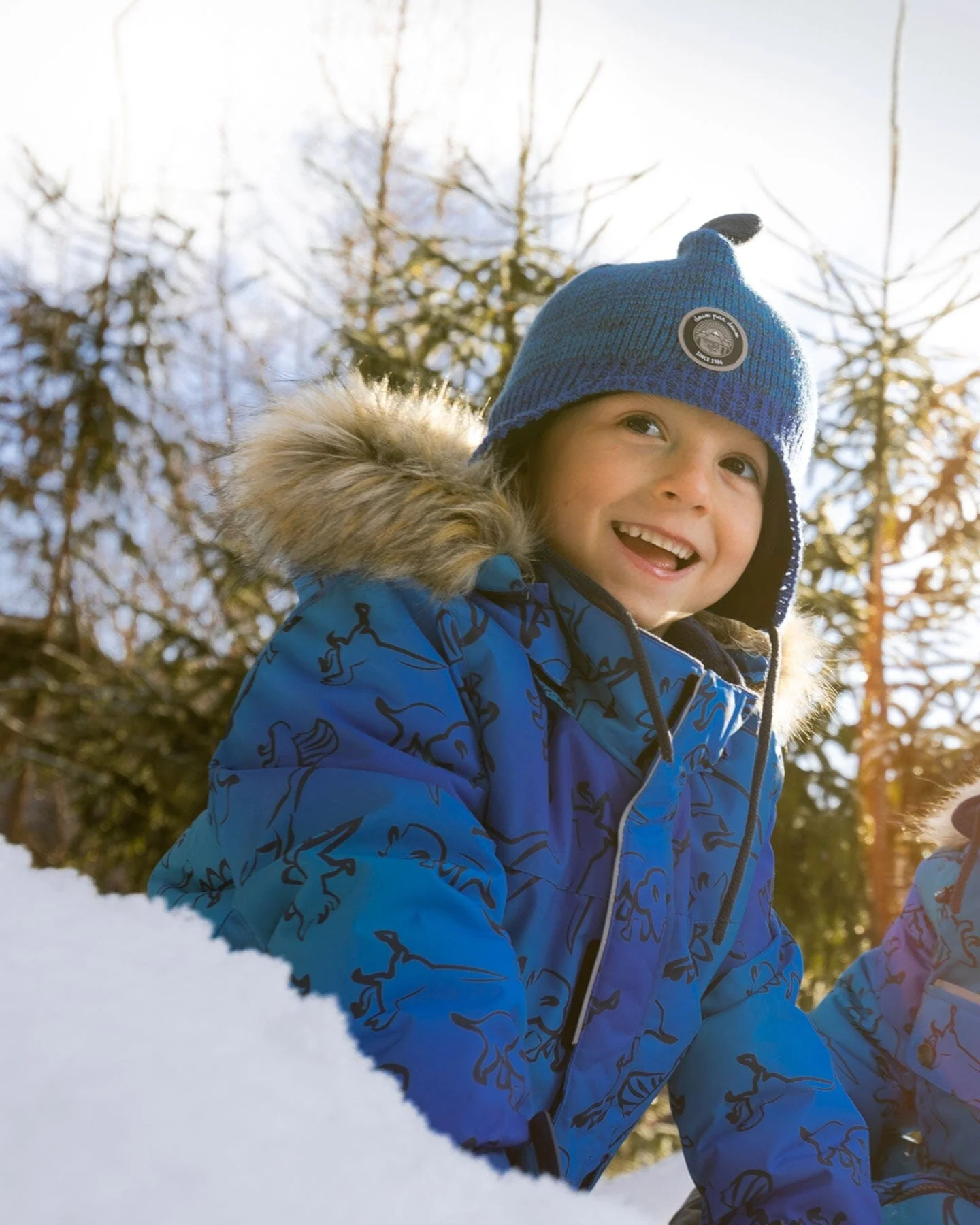 Two-Piece Discover Snowsuit Navy Blue - Deux par Deux