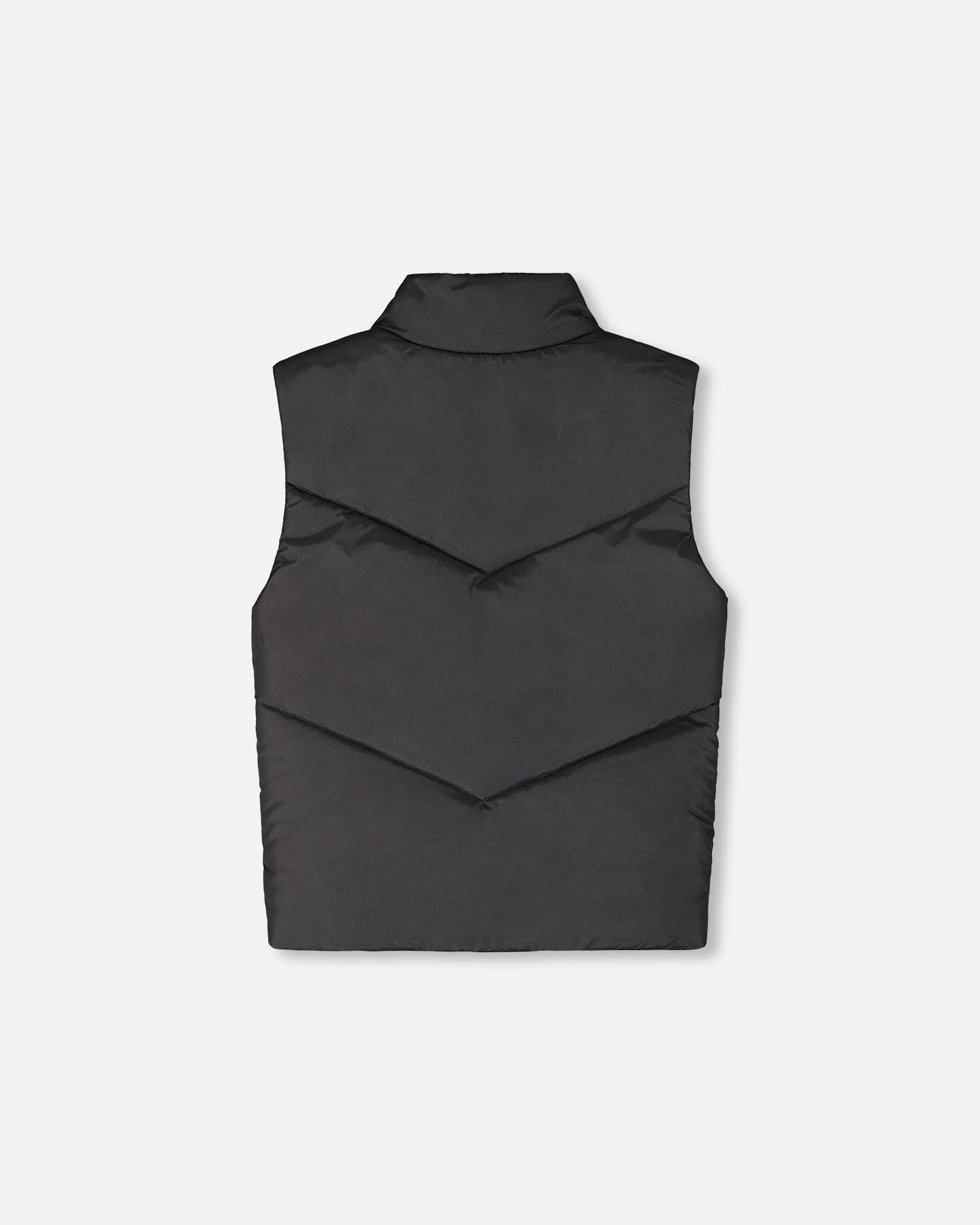 Quilted Mid-Season Sleeveless Vest Black - Deux par Deux