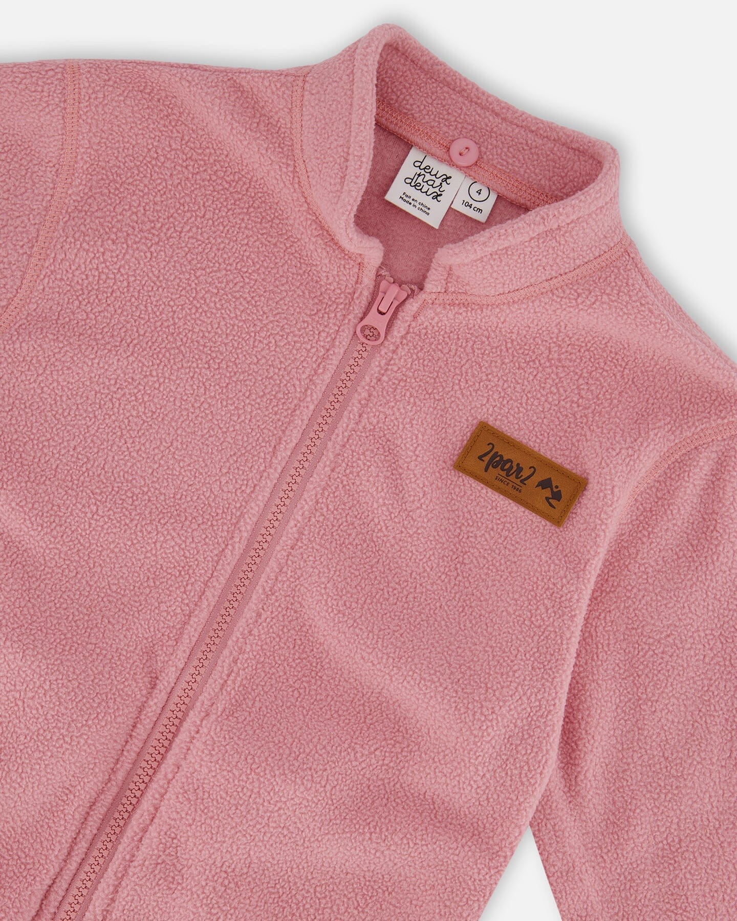 3-In-1 Mid-Season Outerwear Set With Printed Jacket Pink, Black, And Flowers - Deux par Deux