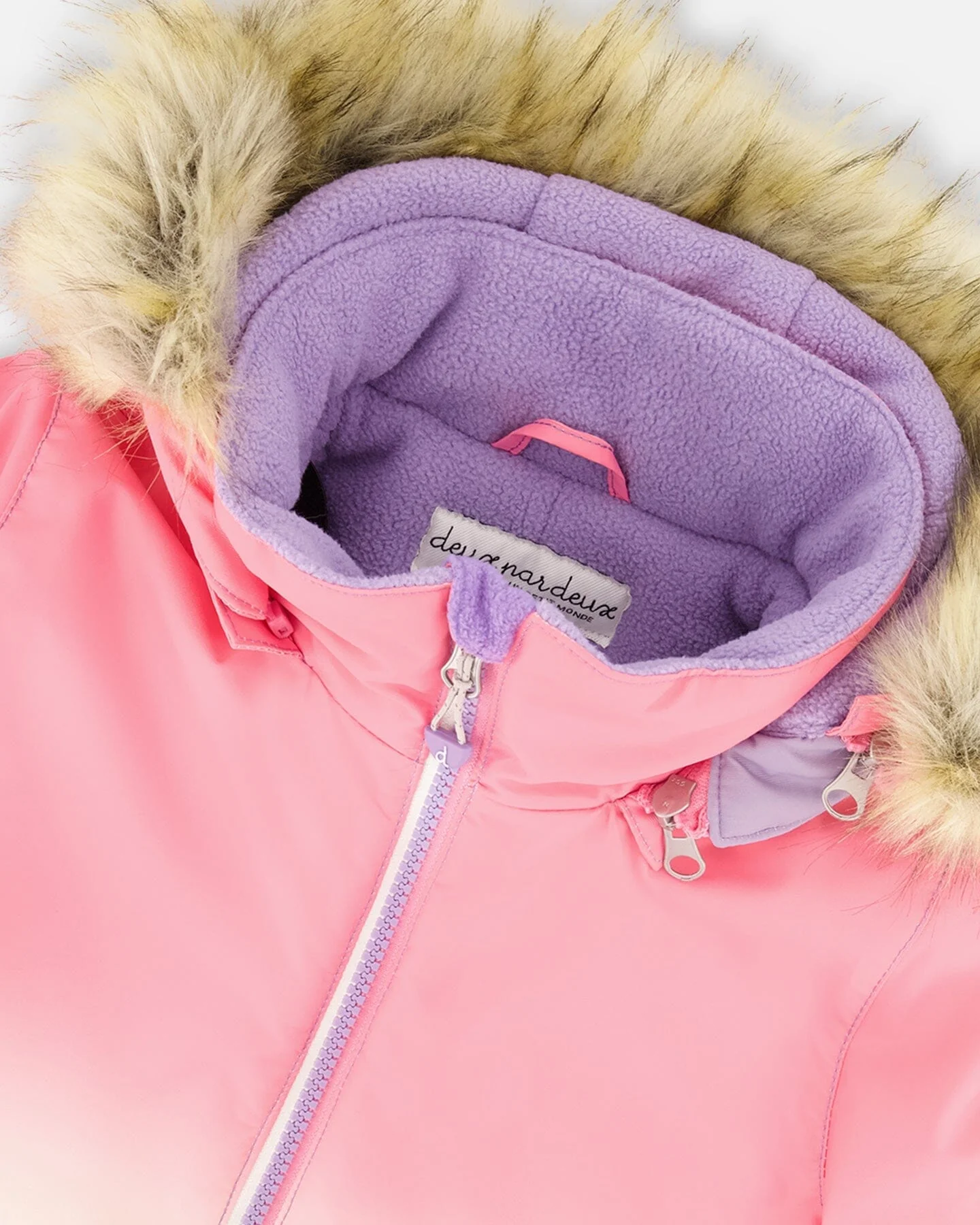 Two-Piece Play Snowsuit Black Retro Flower Print - Deux par Deux